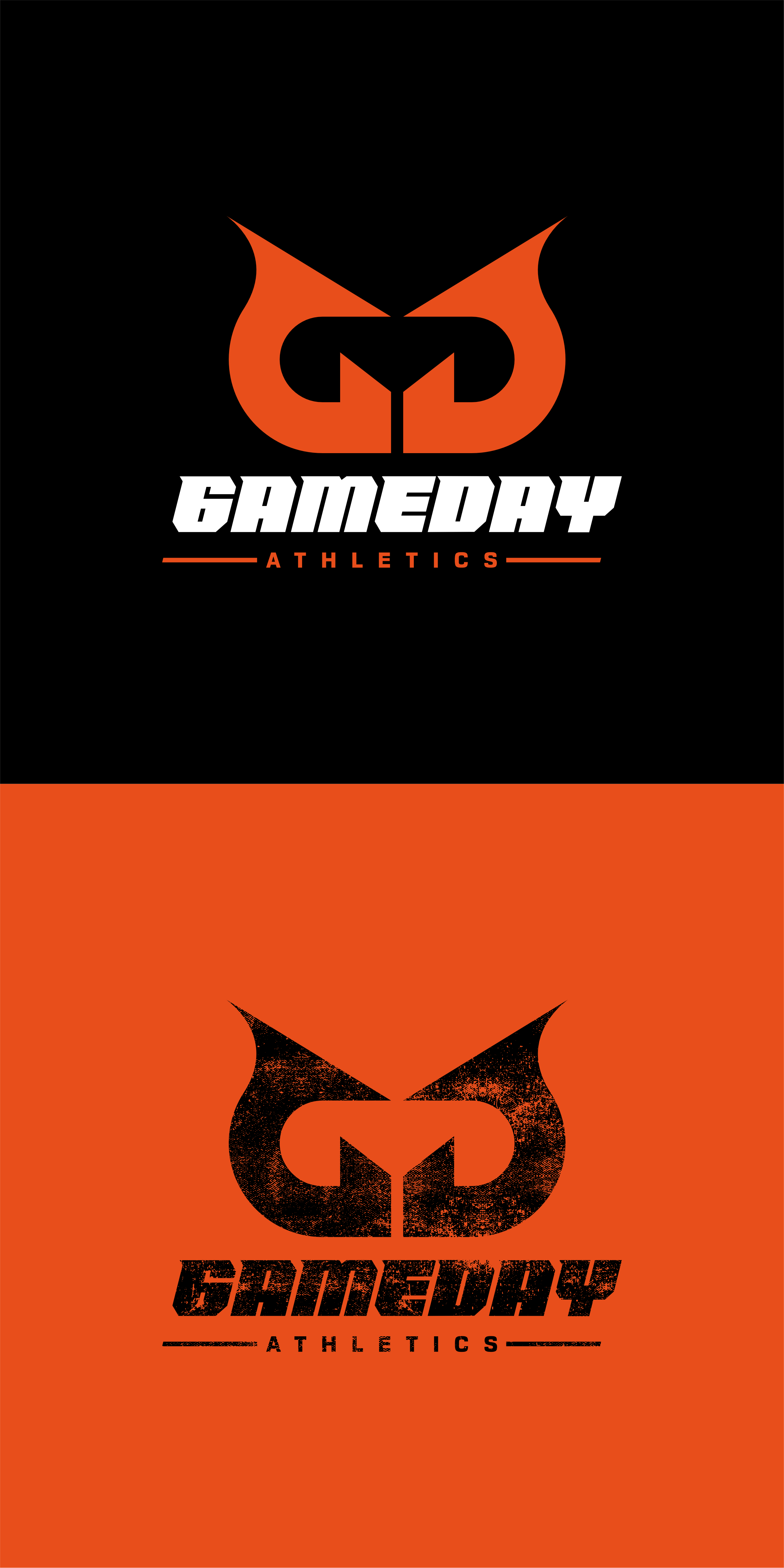 Logo Design by DoppelGanger Studio for GAMEDAY ATHLETICS, LLC | Design #32725053