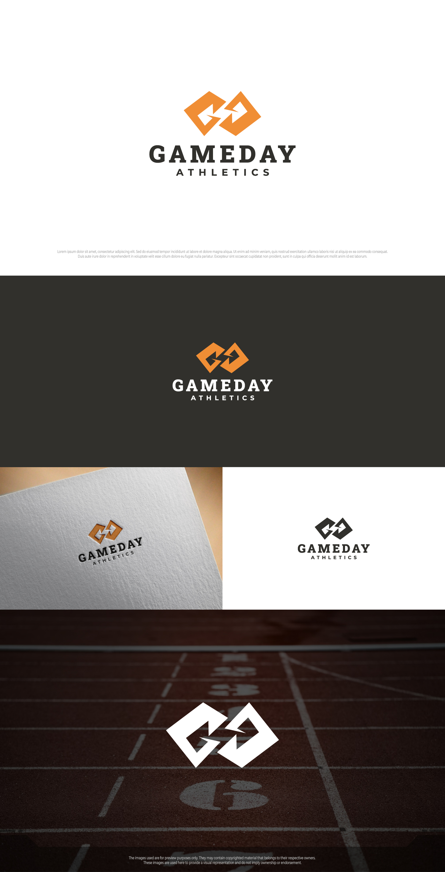 Logo Design by Nevore Graphics for GAMEDAY ATHLETICS, LLC | Design #32725457