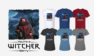 Parody merchandise design for e-commerce project based on famous game &amp; tv series