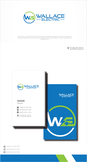 Logo Design by zebronicgraphic for Wallace Electric | Design: #32729942