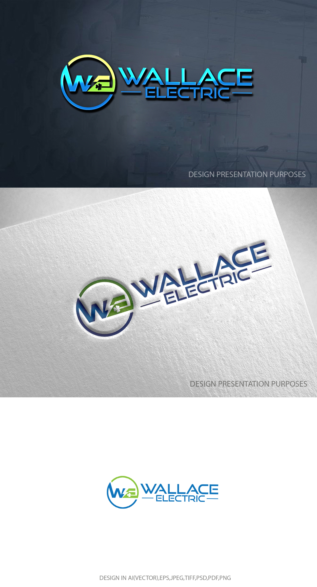 Logo Design by zebronicgraphic for Wallace Electric | Design #32729943