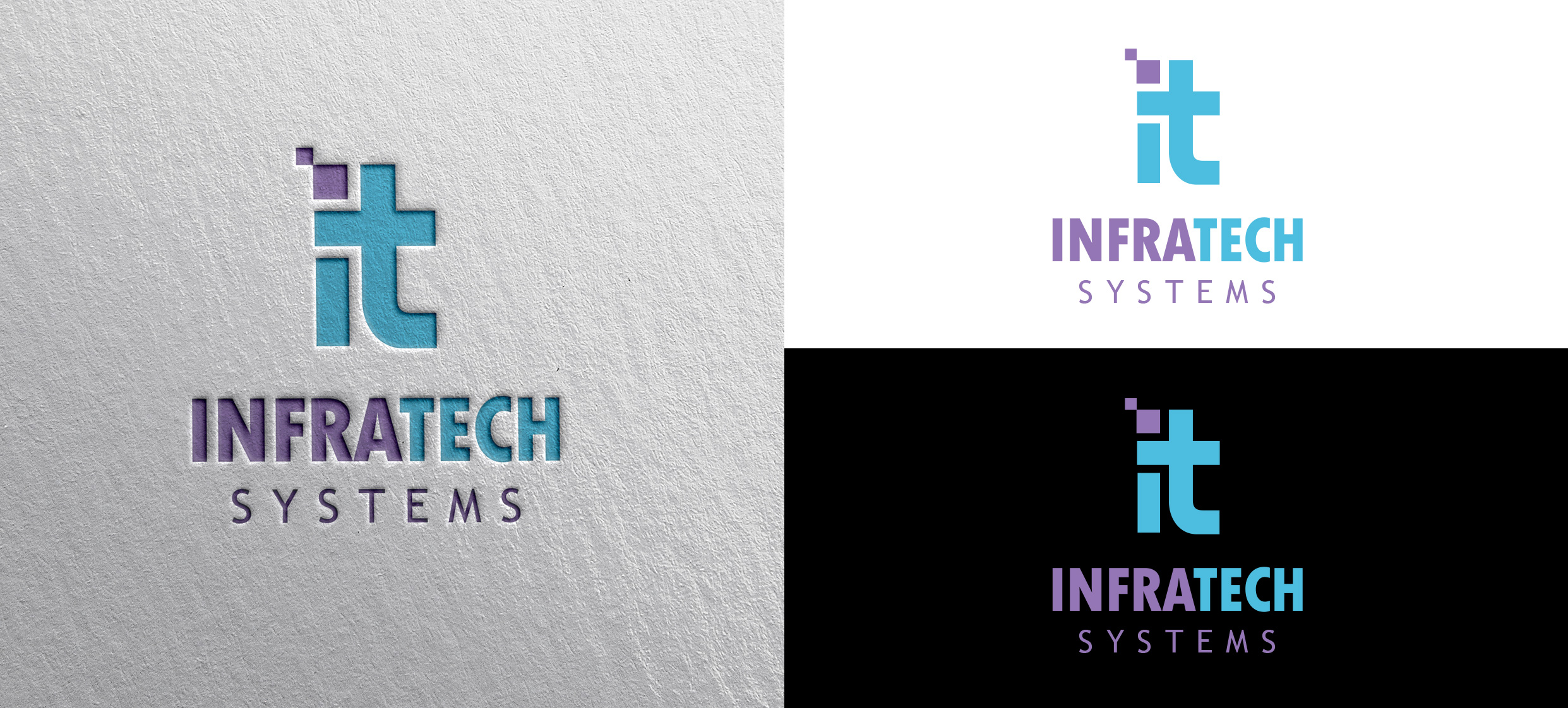Logo Design by Pixel Rain for Infratech Systems | Design #32740497