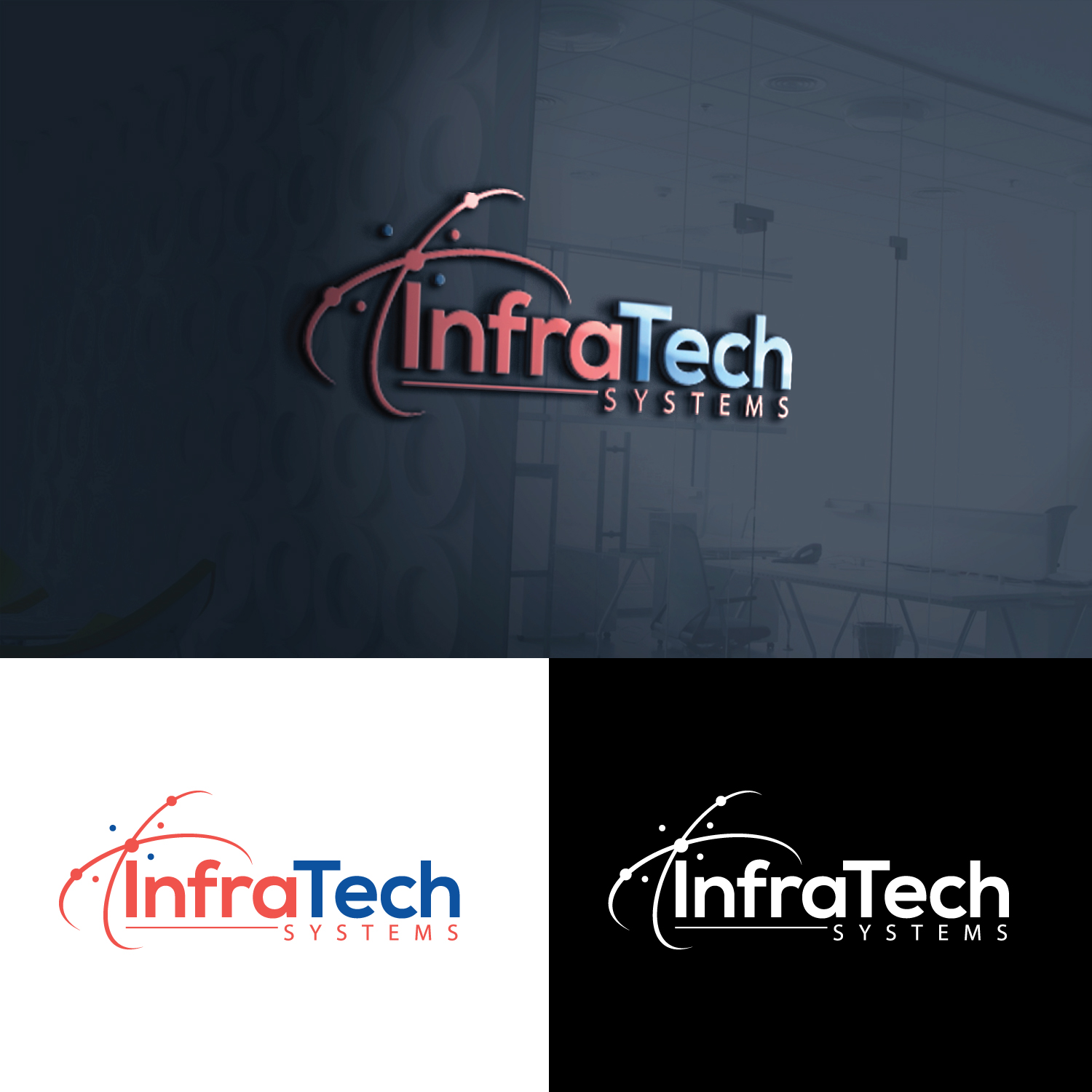 Logo Design by GODDREAMCREATION for Infratech Systems | Design #32737545