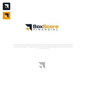 Diseño de Logo por AbrinaDesign para BoxScore Financial | Diseño: #32736984