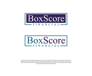 Logo Design by VirtueDesignPro for BoxScore Financial | Design: #32746100