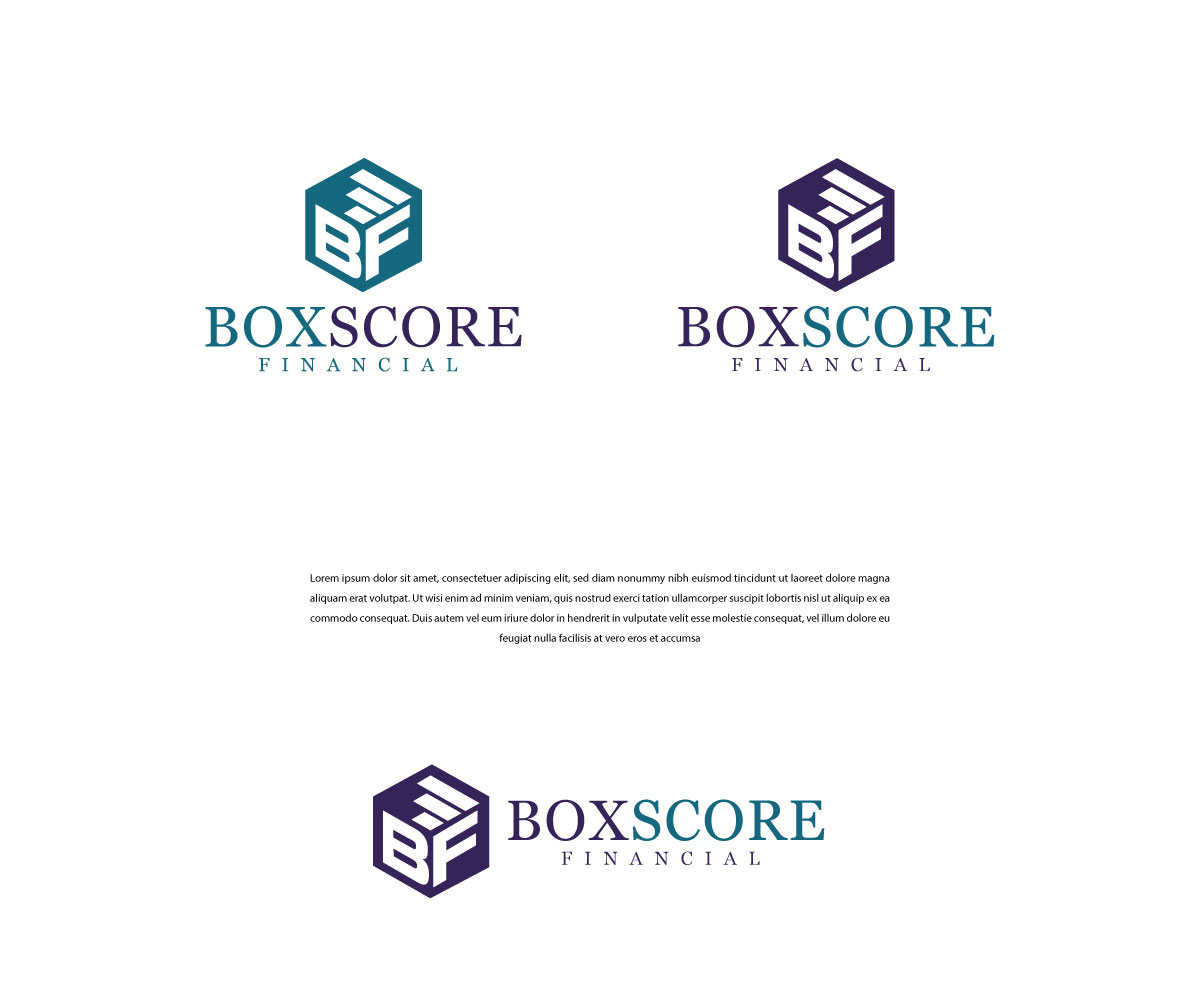 Logo Design by VirtueDesignPro for BoxScore Financial | Design #32746321