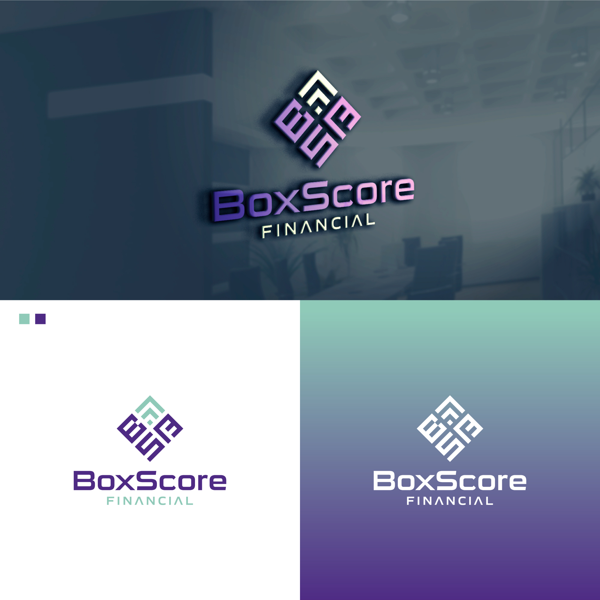 Logo Design by Dodoo0 for BoxScore Financial | Design #32739873