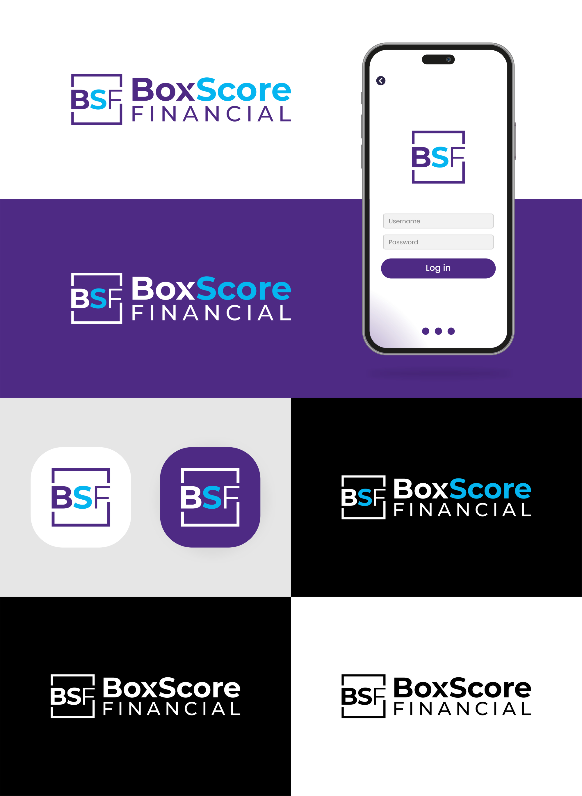 Logo Design by Noekha Studio for BoxScore Financial | Design #32808734