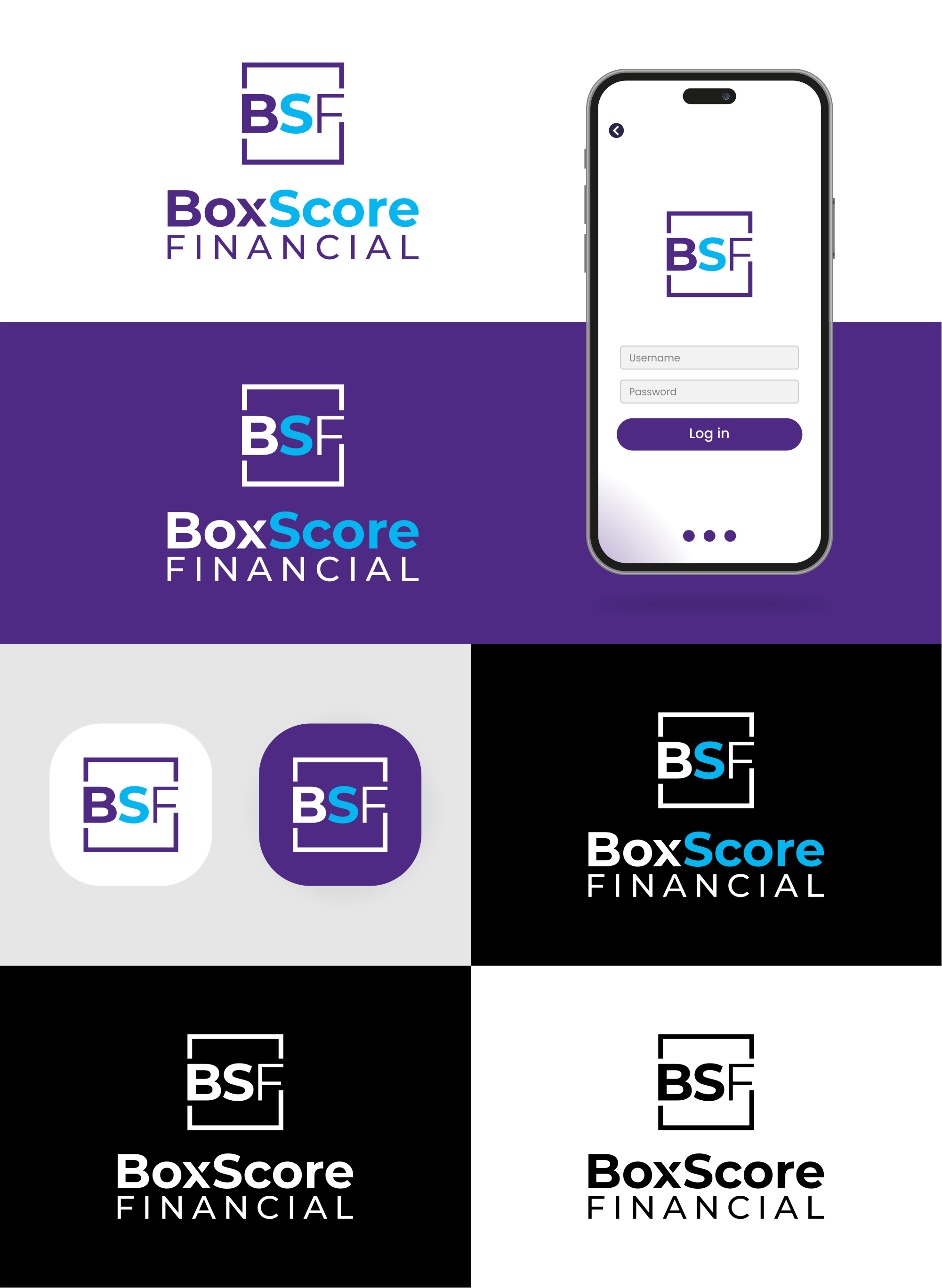 Logo Design by Noekha Studio for BoxScore Financial | Design #32808744