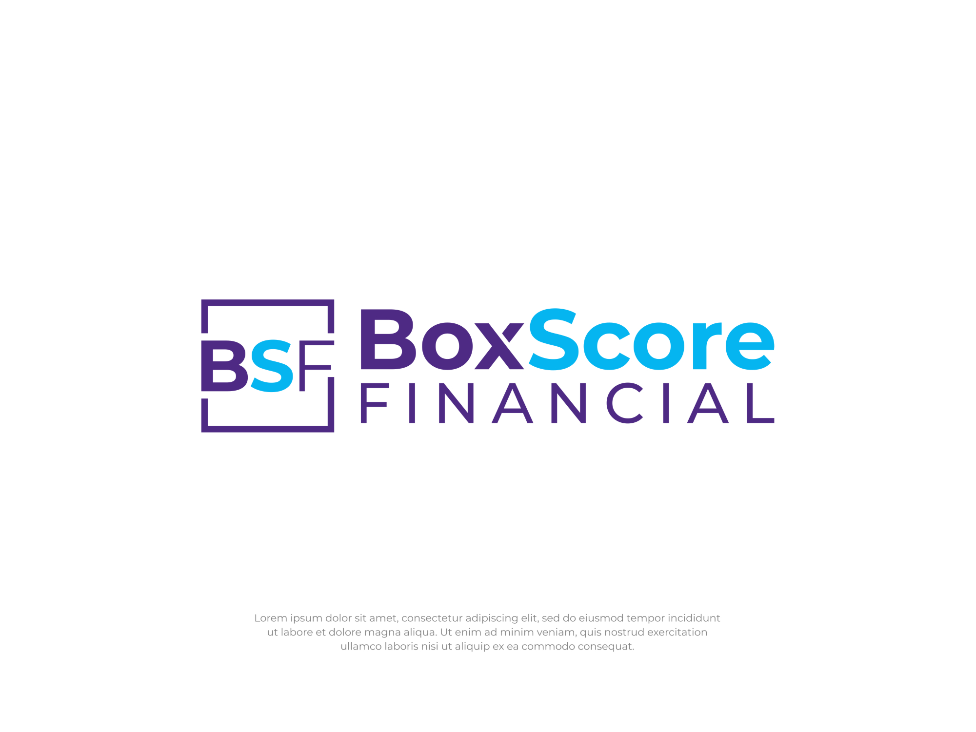 Diseño de Logo por Noekha Studio para BoxScore Financial | Diseño: #32809245