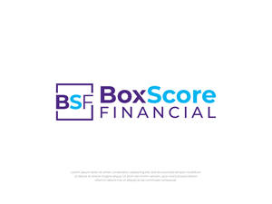 Diseño de Logo por Noekha Studio para BoxScore Financial | Diseño: #32809245