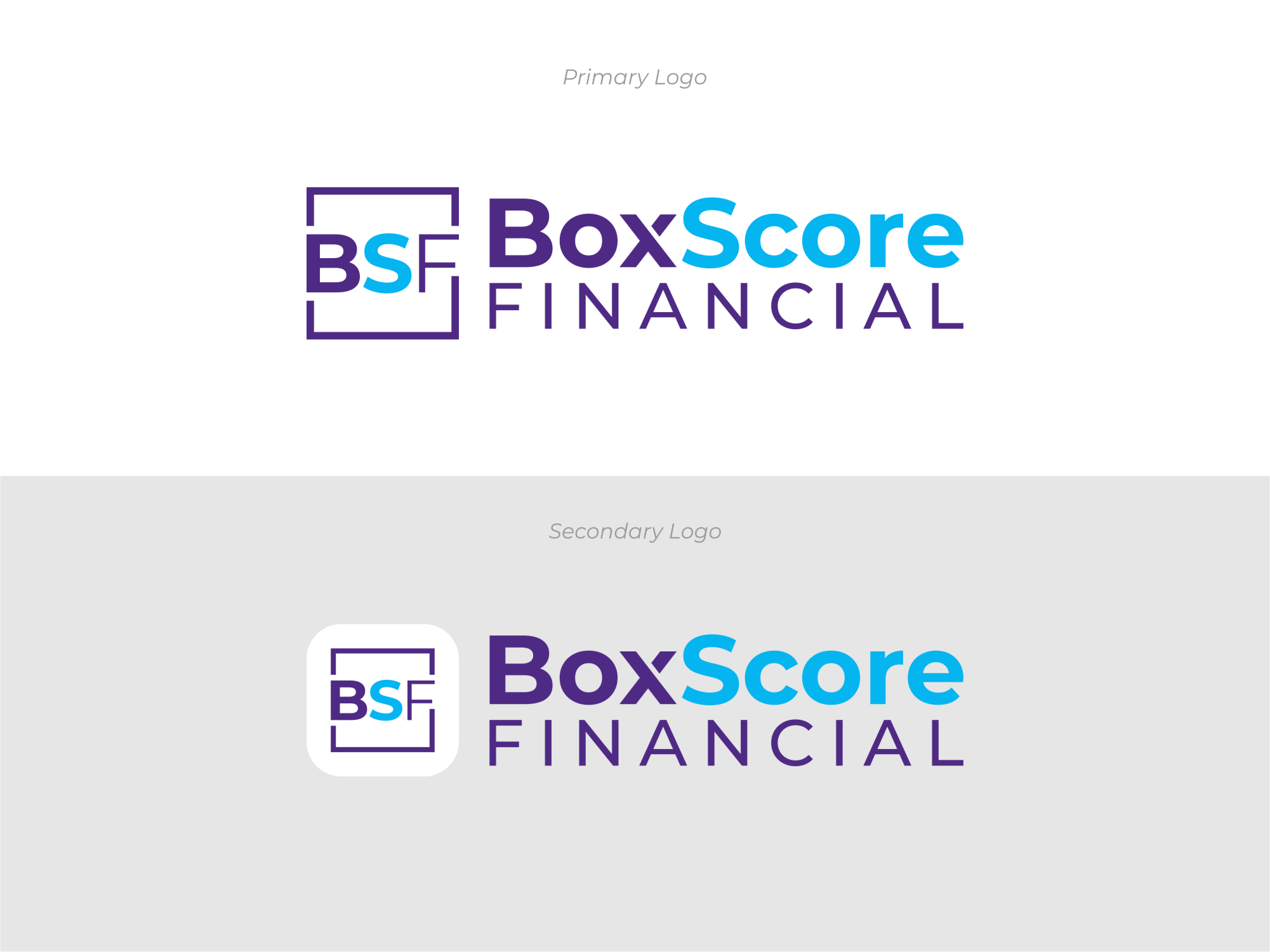 Logo Design by Noekha Studio for BoxScore Financial | Design #32812965