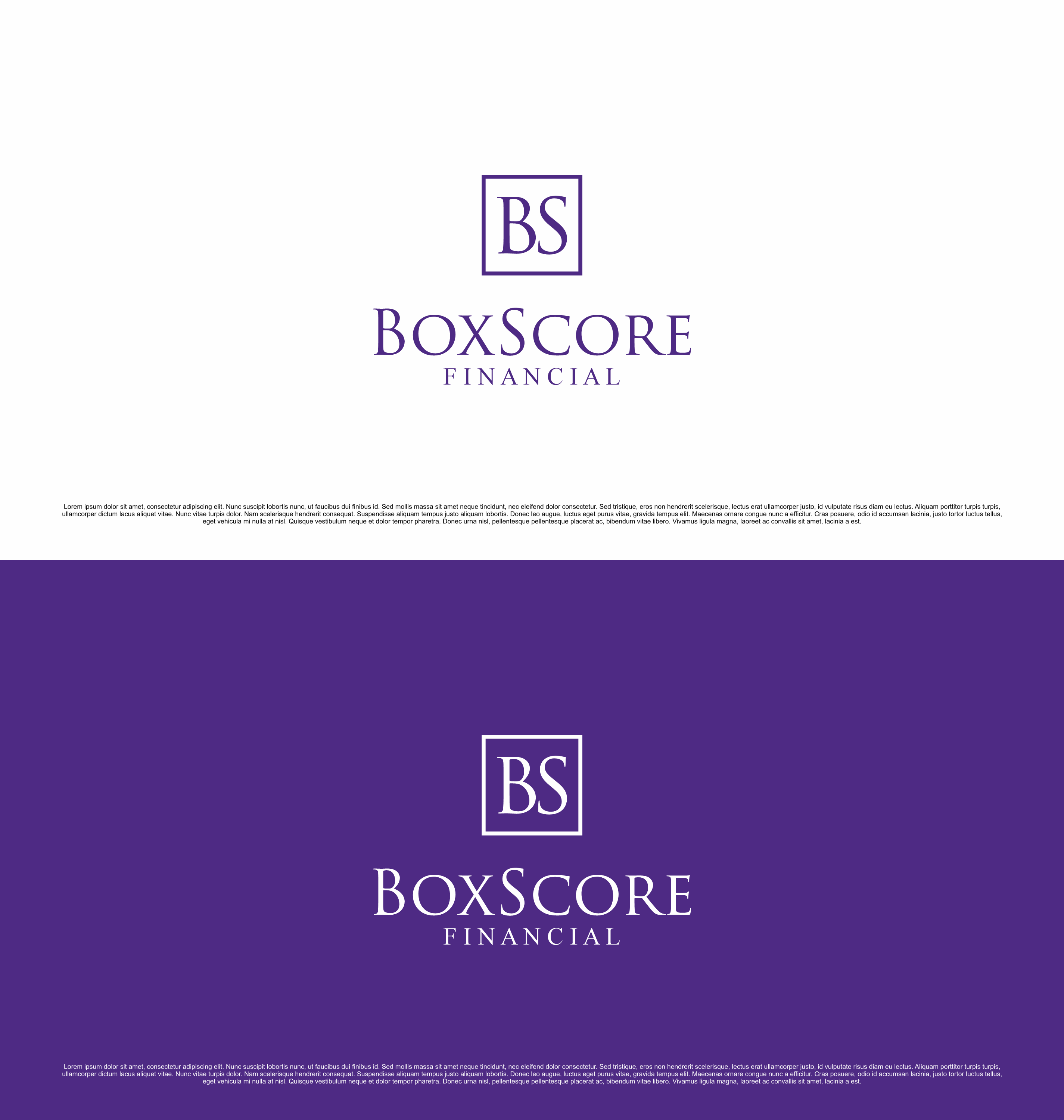 Logo Design by saesean for BoxScore Financial | Design #32744187