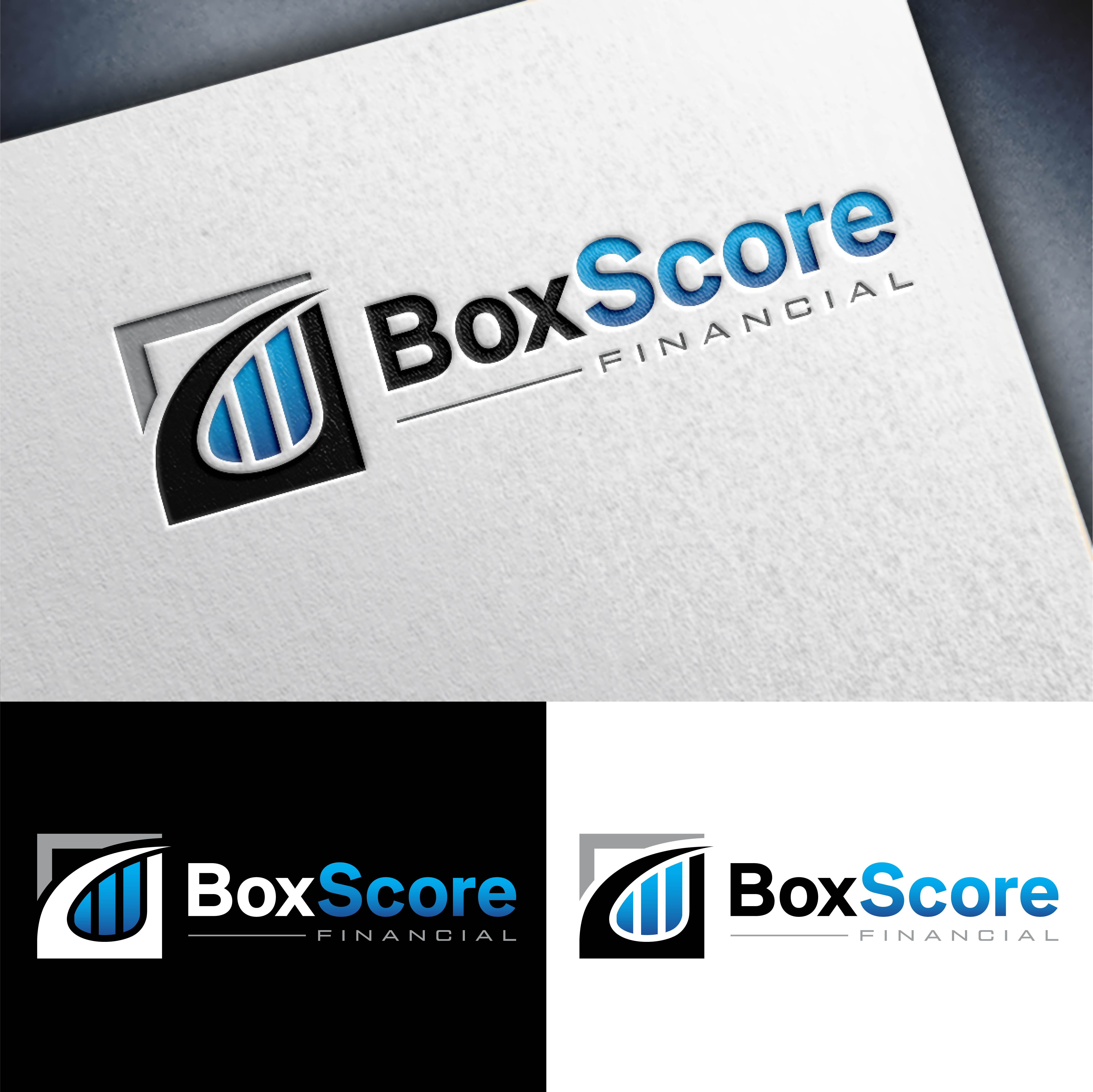 Logo Design by John Mark Arts for BoxScore Financial | Design #32739784