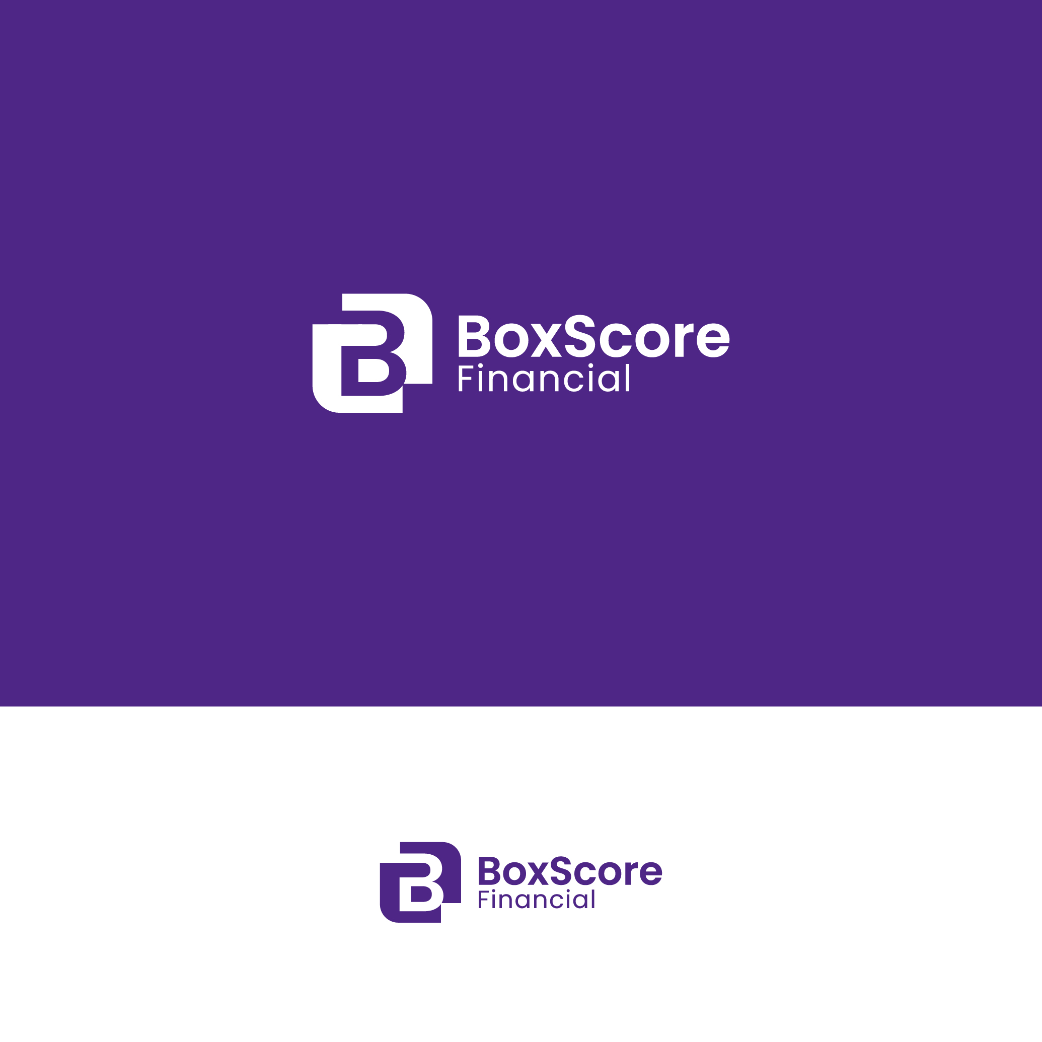 Logo Design by Think Tank Design for BoxScore Financial | Design #32809500