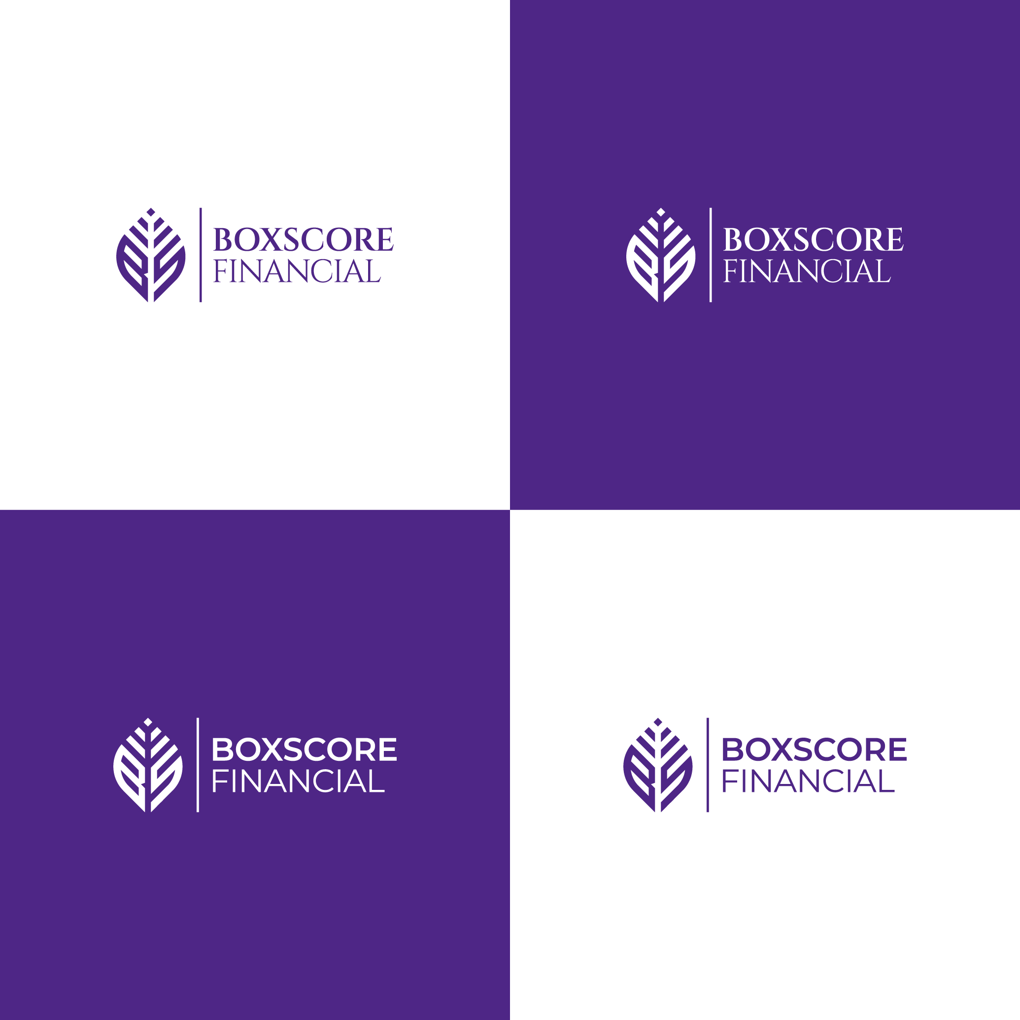 Logo Design by Think Tank Design for BoxScore Financial | Design #32809798