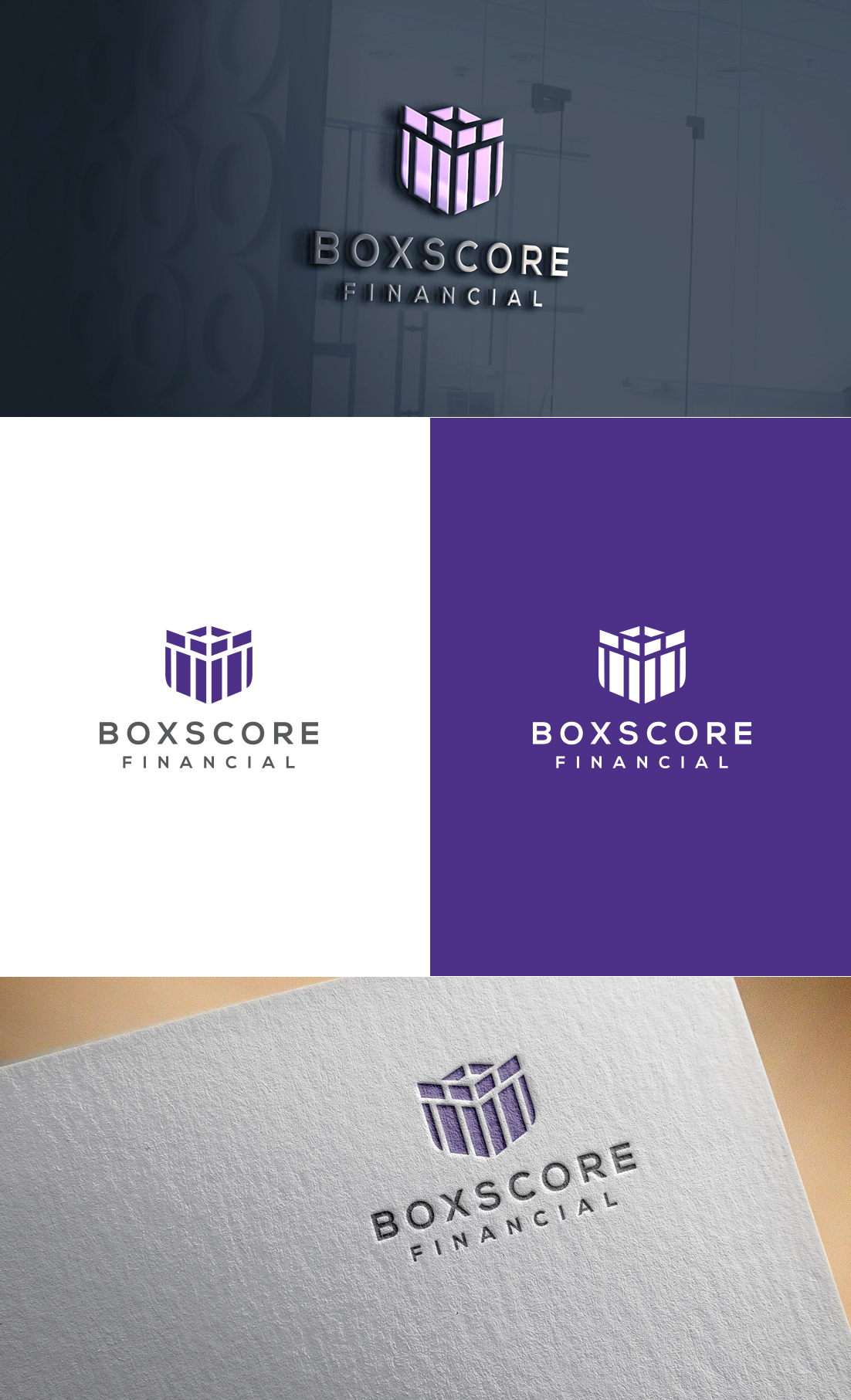 Logo Design by GLDesigns for BoxScore Financial | Design #32740313