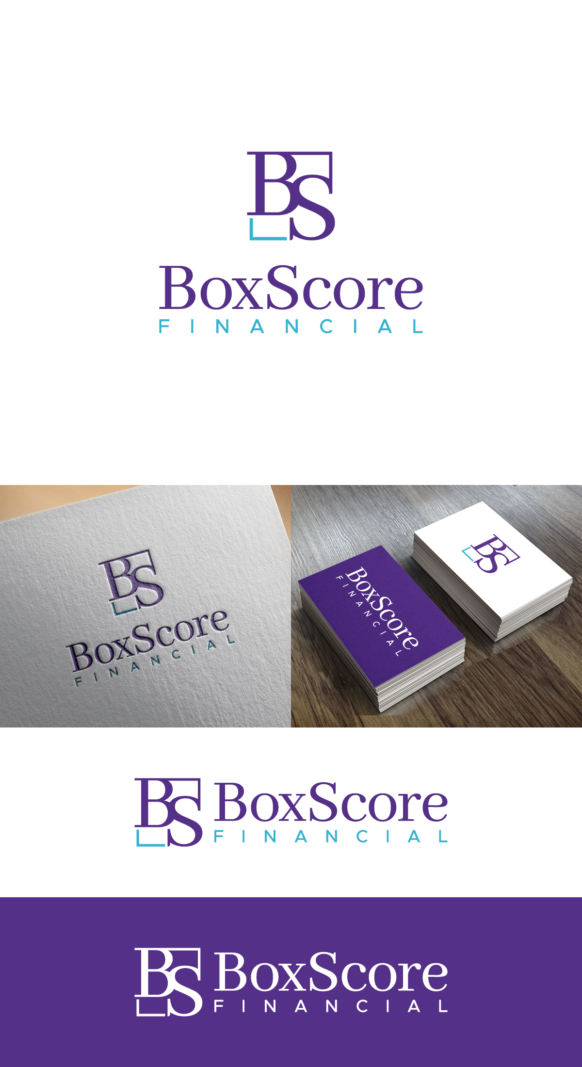 Logo Design by NineOwl for BoxScore Financial | Design #32742639