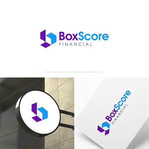 Diseño de Logo por The Lion Studios para BoxScore Financial | Diseño: #32740247