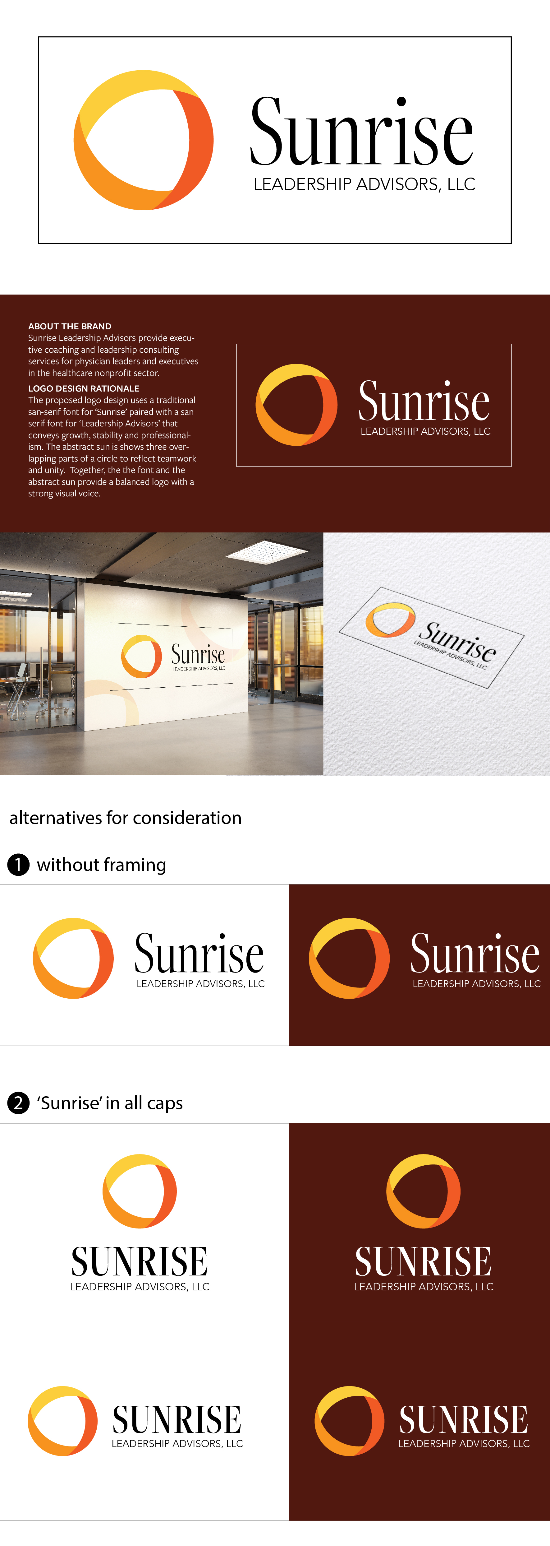 Diseño de Logo por JKennedydesign para Sunrise Leadership Advisors LLC | Diseño #32771758