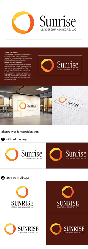 Logo Design by JKennedydesign for Sunrise Leadership Advisors LLC | Design: #32771758