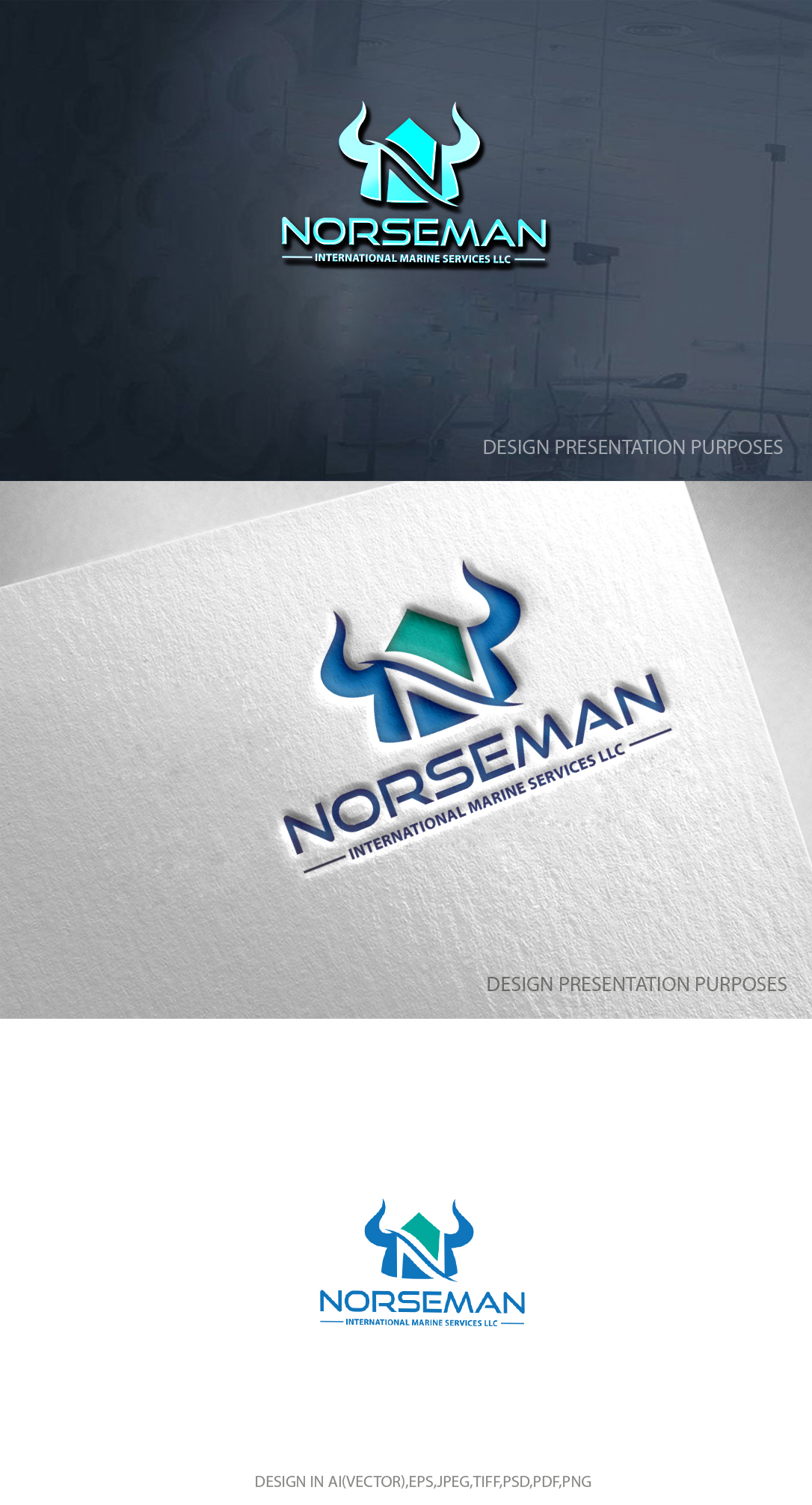 Logo-Design von zebronicgraphic für Norseman Internation Marine Services LLC | Design #32745548