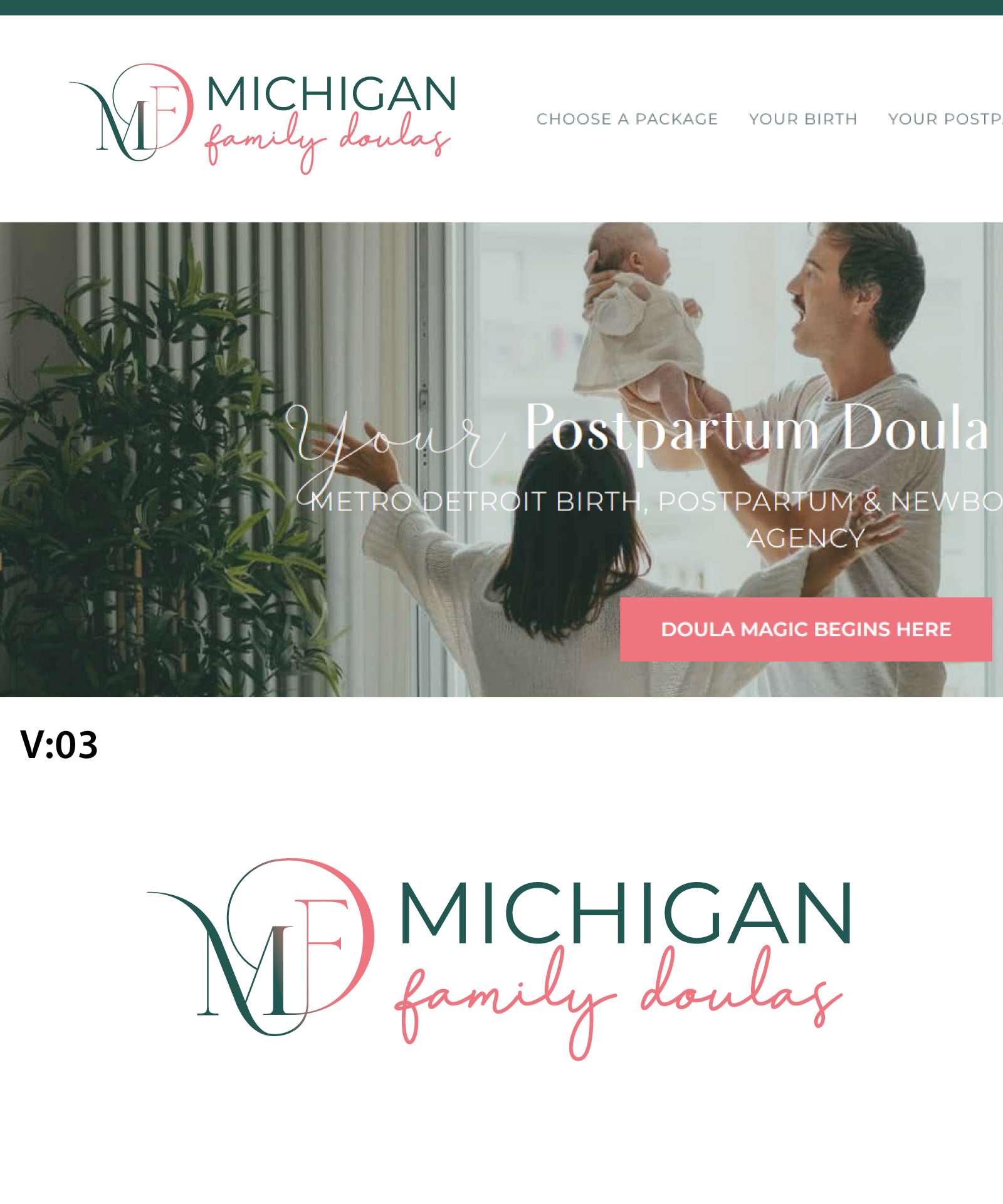 Diseño de Logo por Rubia@ para Michigan Family Doulas | Diseño #32758686