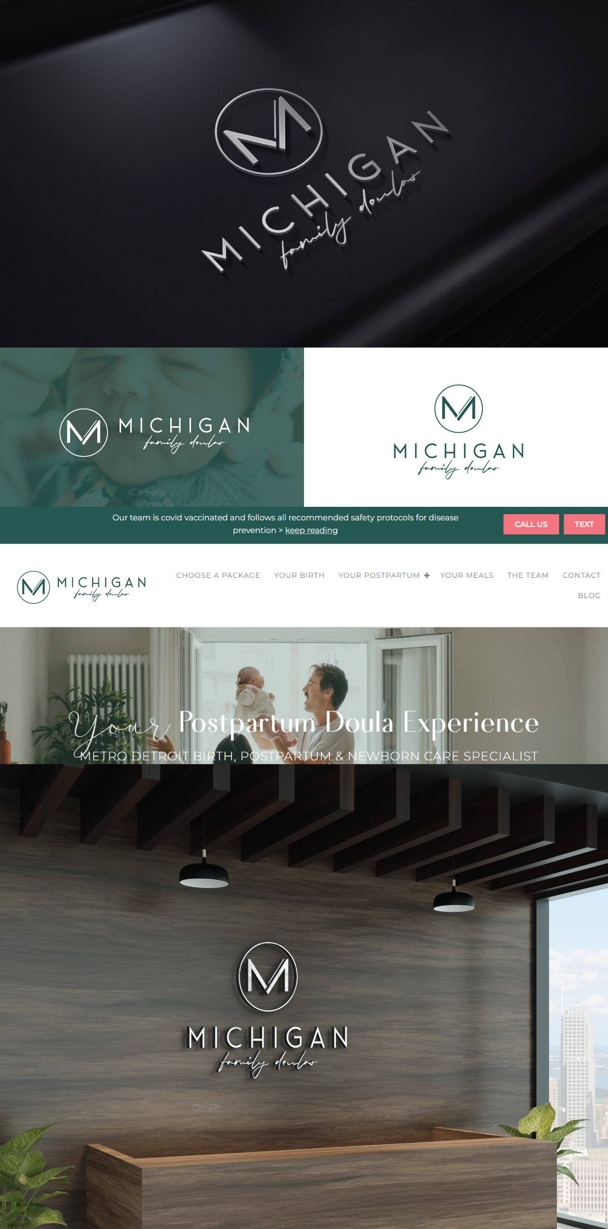 Logo Design by step forward 2 for Michigan Family Doulas | Design #32753959