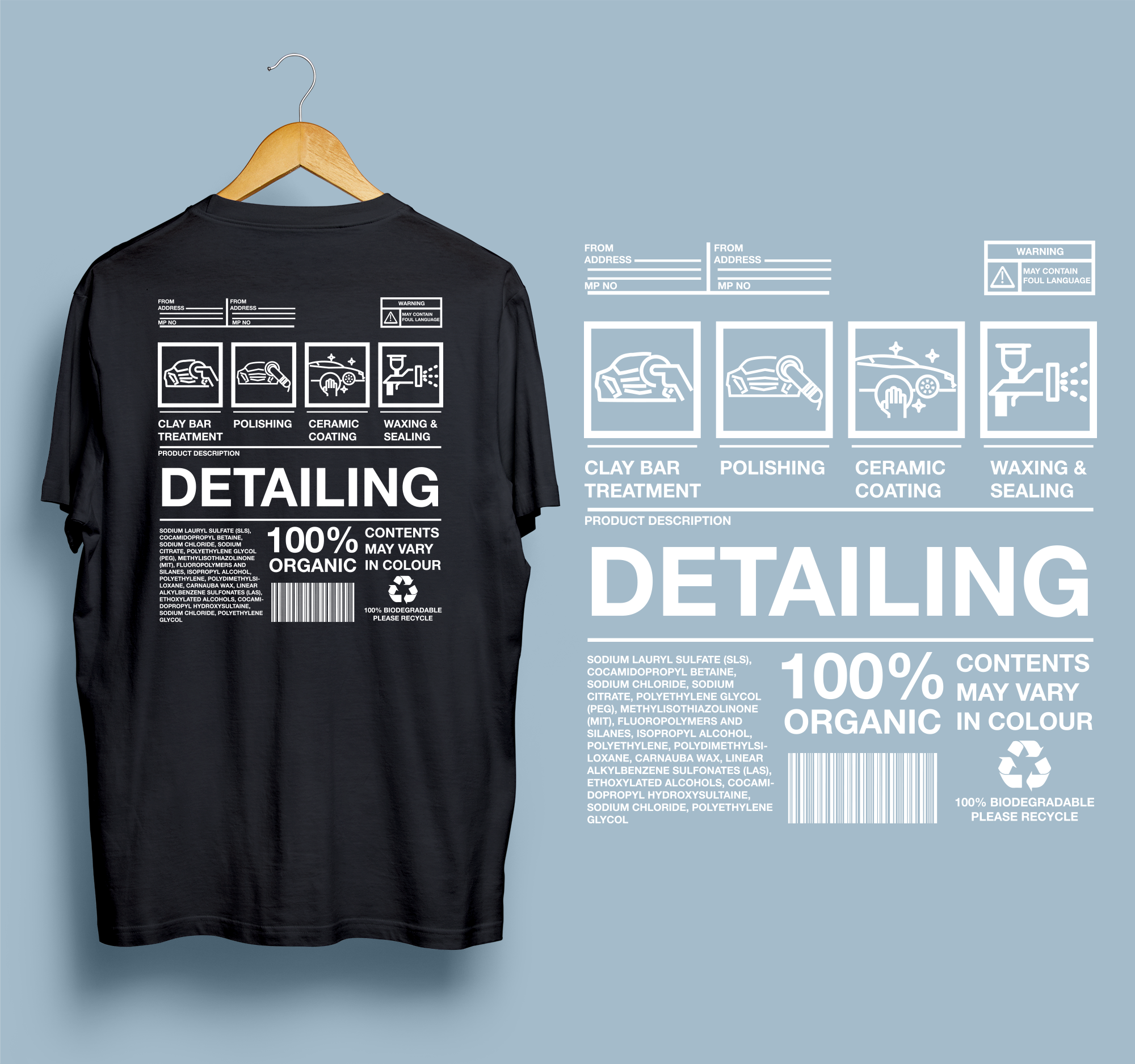 T-shirt Design by Baraka Joe for ShinySide - Detailing and More | Design #32785122