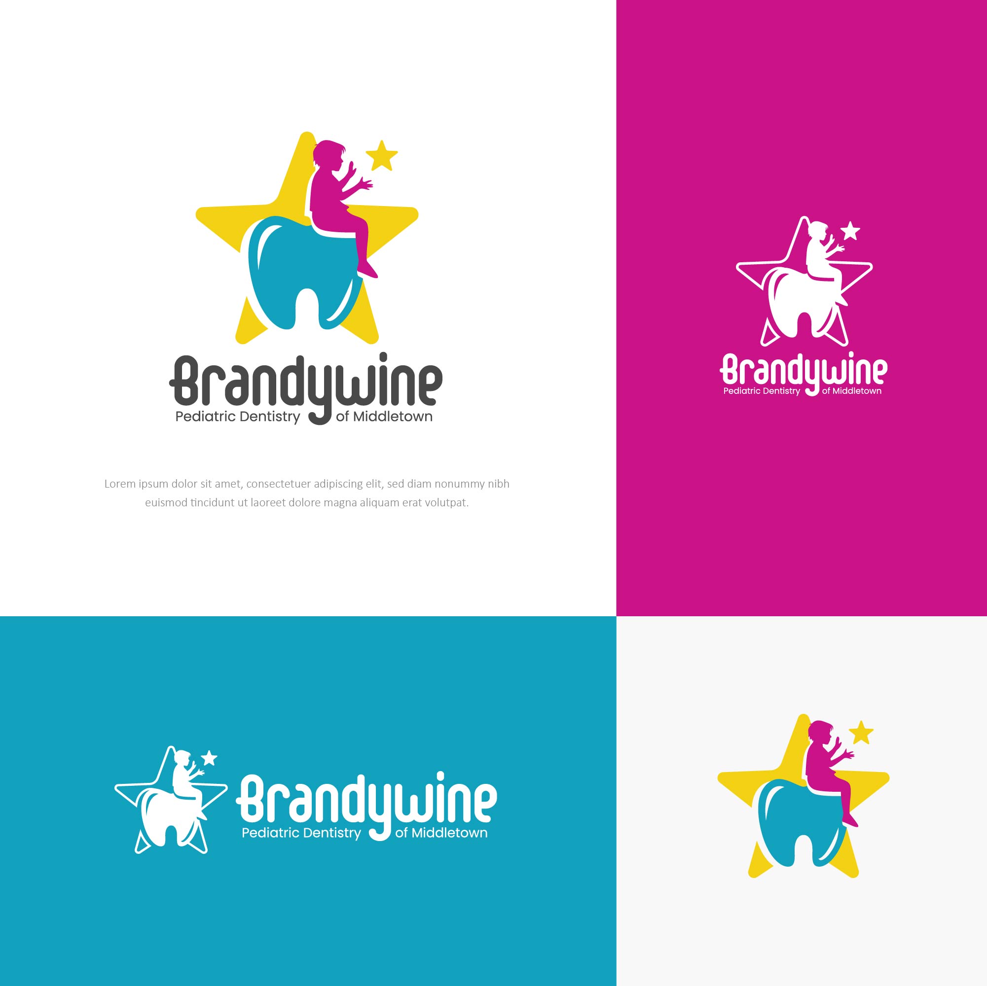 Playful, Colorful, Pediatric Dentistry Logo Design for Brandywine