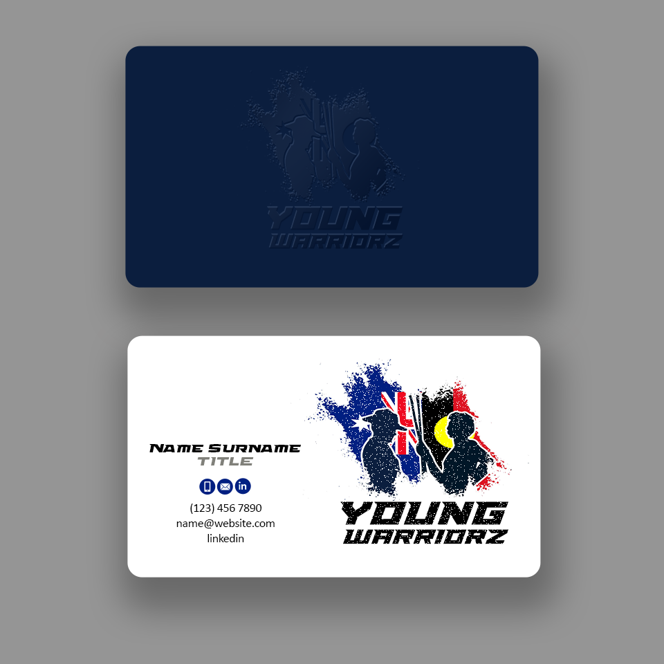 Diseño de Tarjeta de Presentación por Andrés Sebastián para Young Warriorz | Diseño #32752401