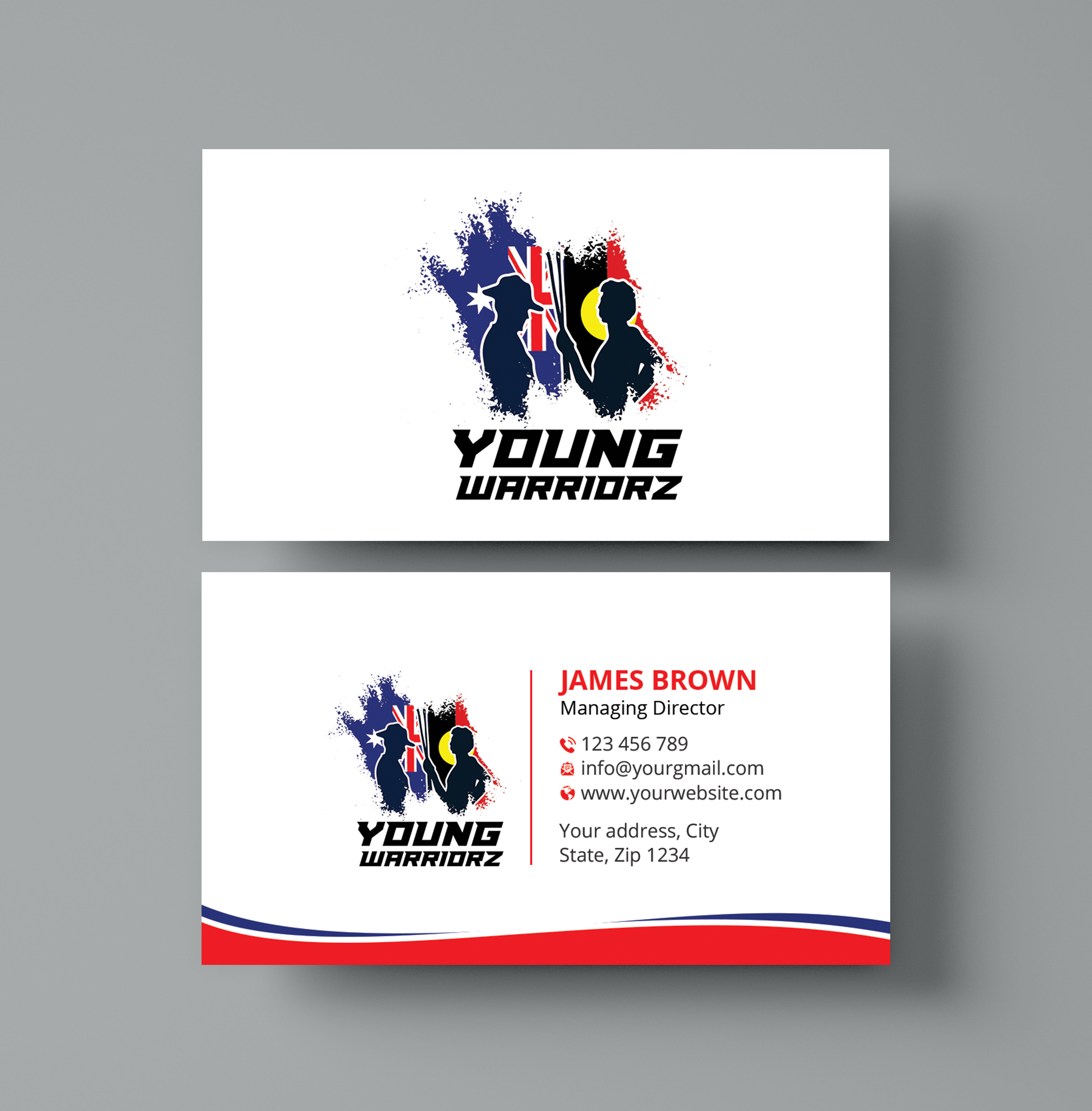 Business Card Design by Expert Bappy for Young Warriorz | Design #32747145