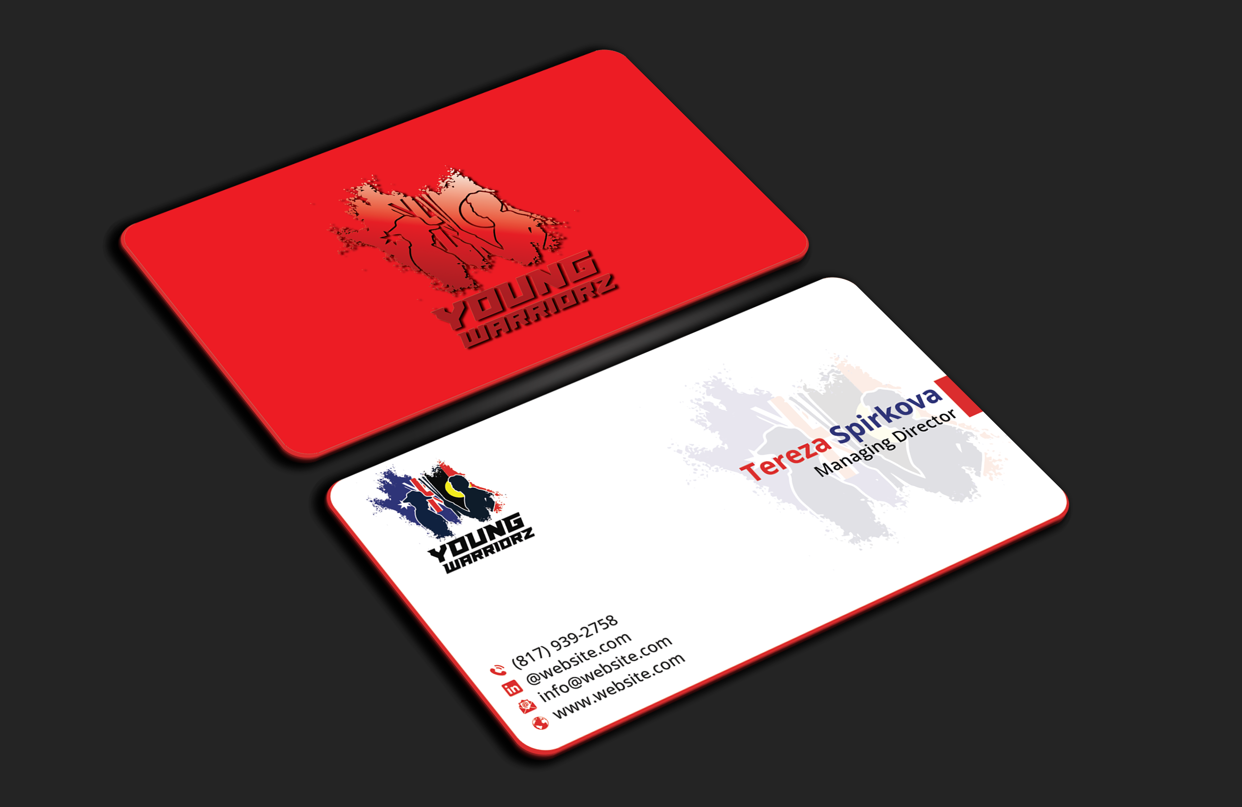 Business Card Design by DesignerShahadat for Young Warriorz | Design #32747438