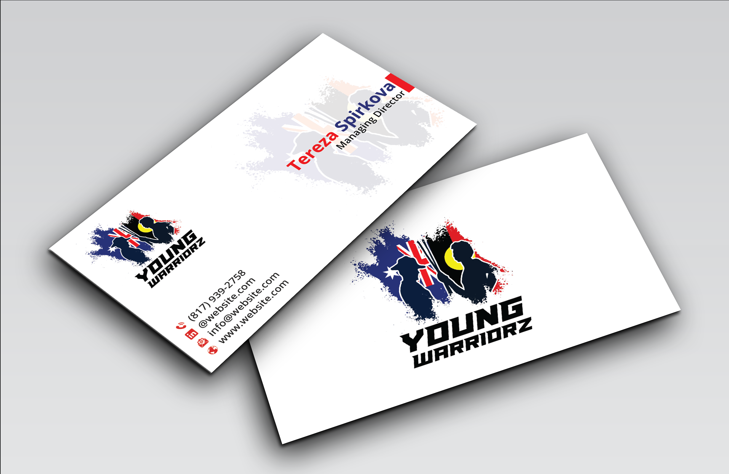 Business Card Design by DesignerShahadat for Young Warriorz | Design #32748197