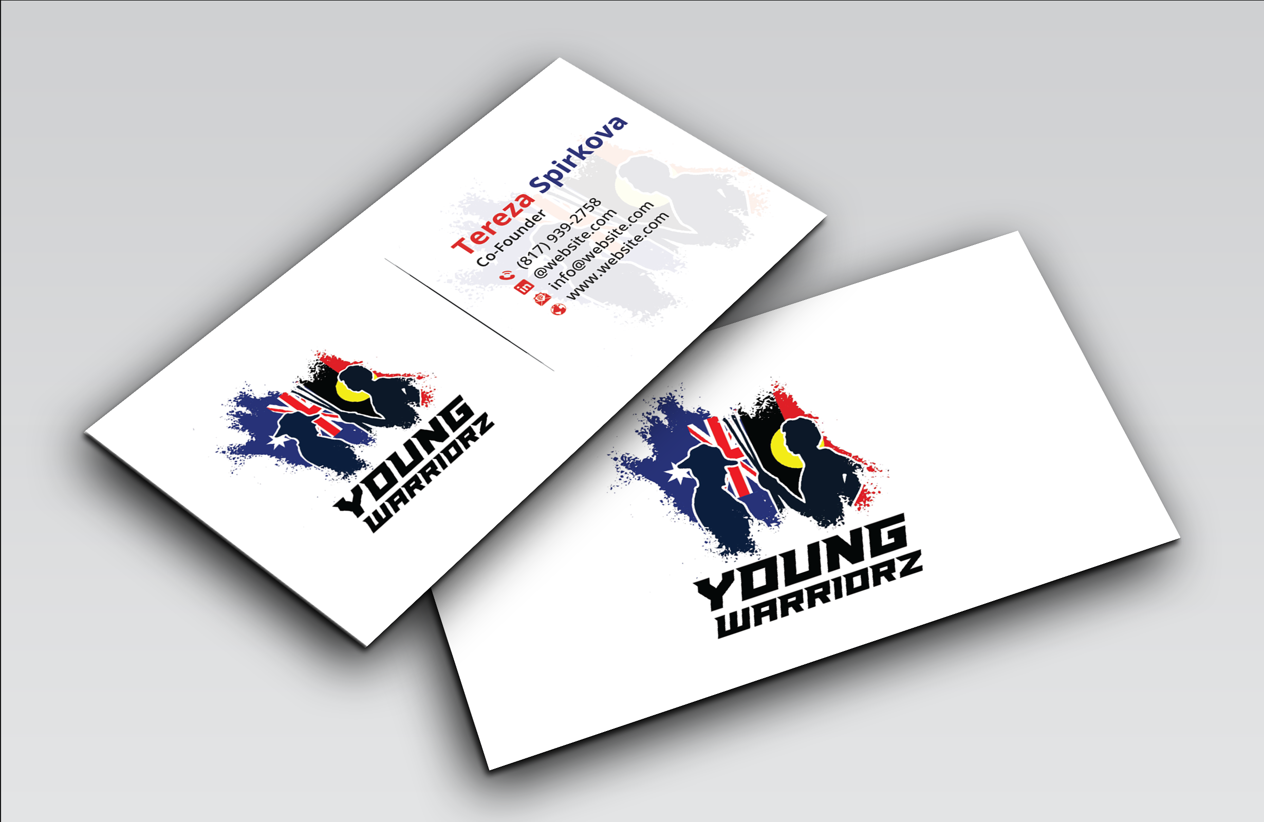 Business Card Design by DesignerShahadat for Young Warriorz | Design #32748200