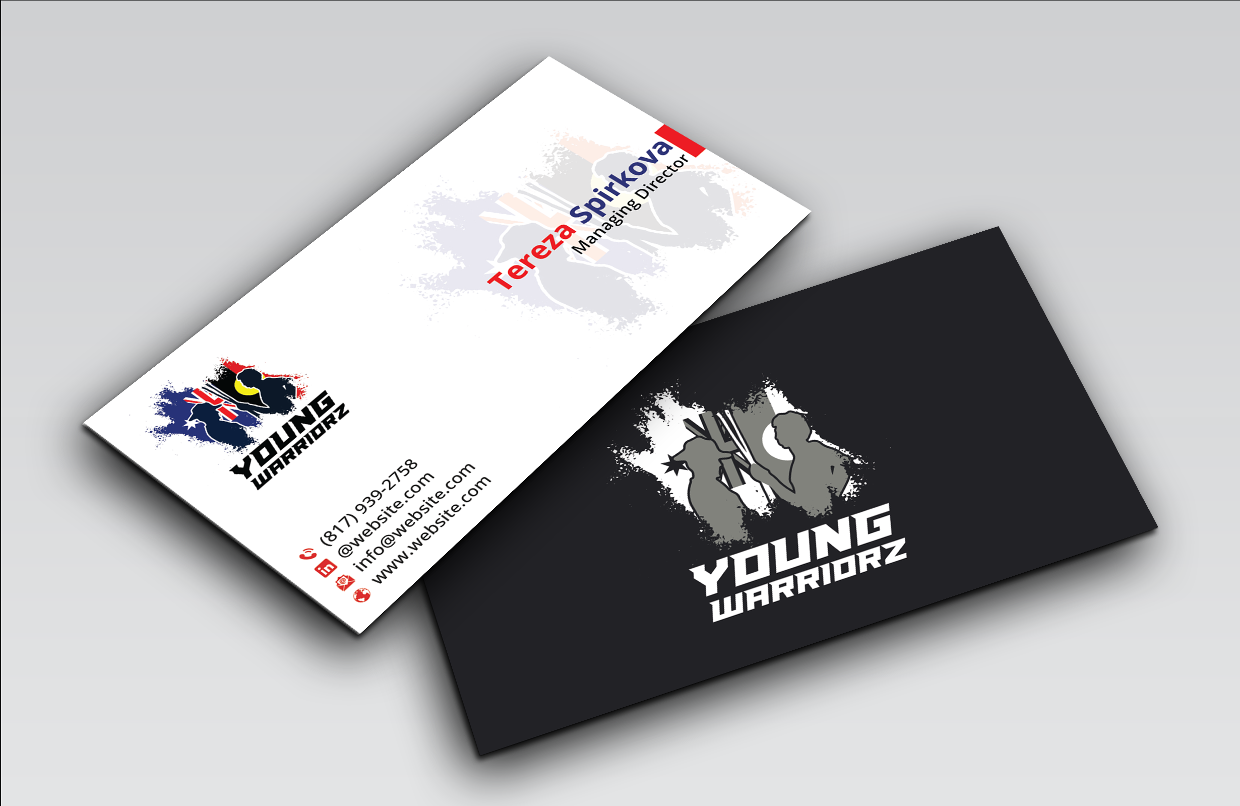 Business Card Design by DesignerShahadat for Young Warriorz | Design #32748474