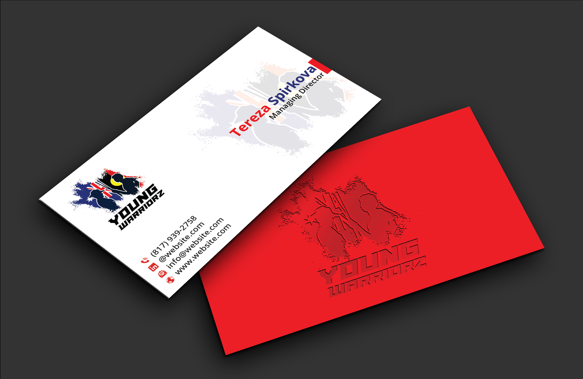 Business Card Design by DesignerShahadat for Young Warriorz | Design #32748561
