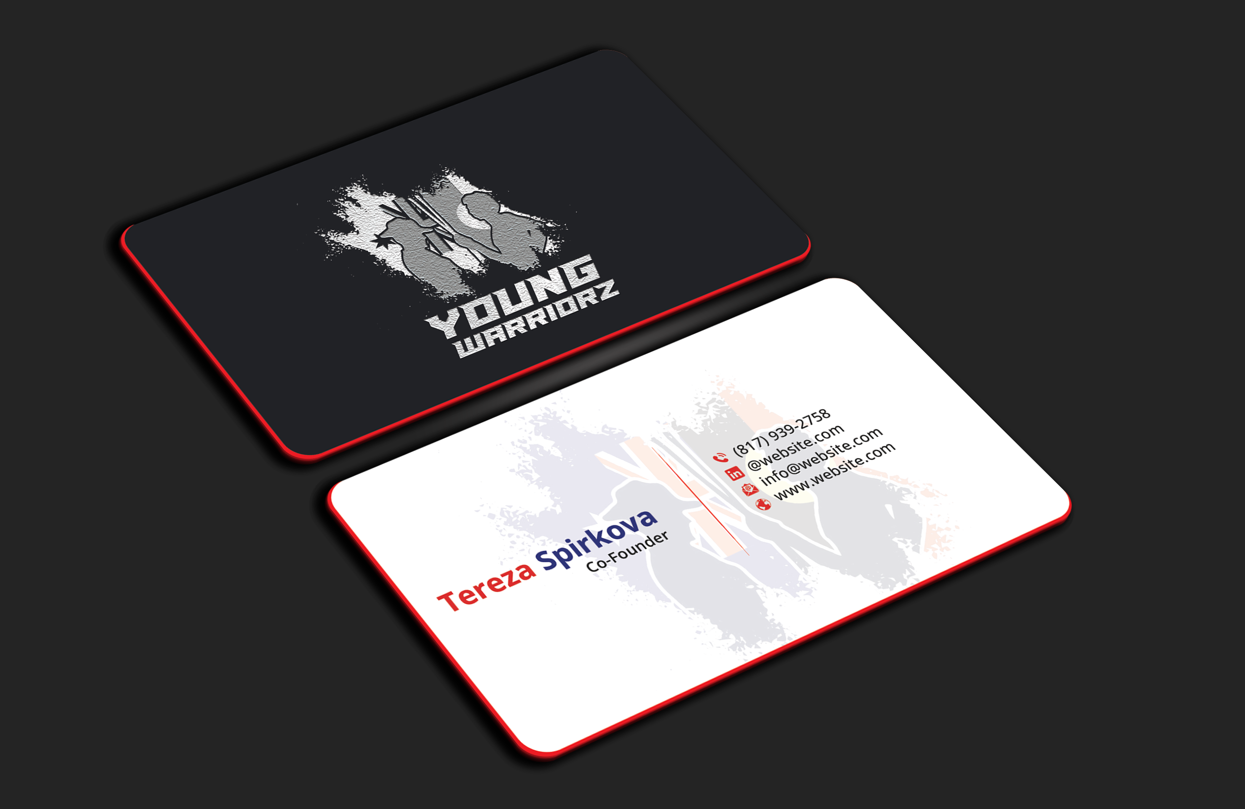 Business Card Design by DesignerShahadat for Young Warriorz | Design #32748719