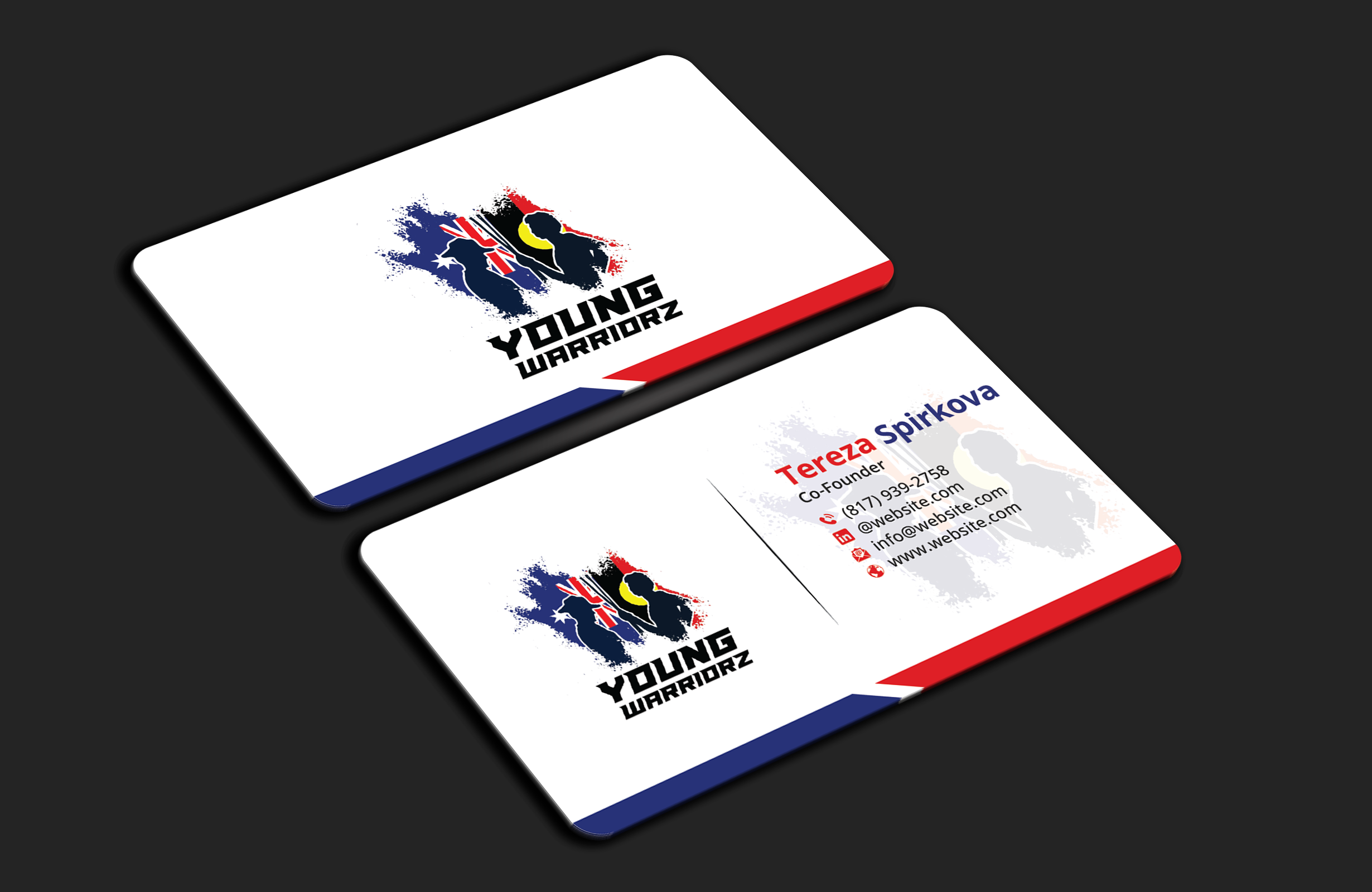Business Card Design by DesignerShahadat for Young Warriorz | Design #32748720
