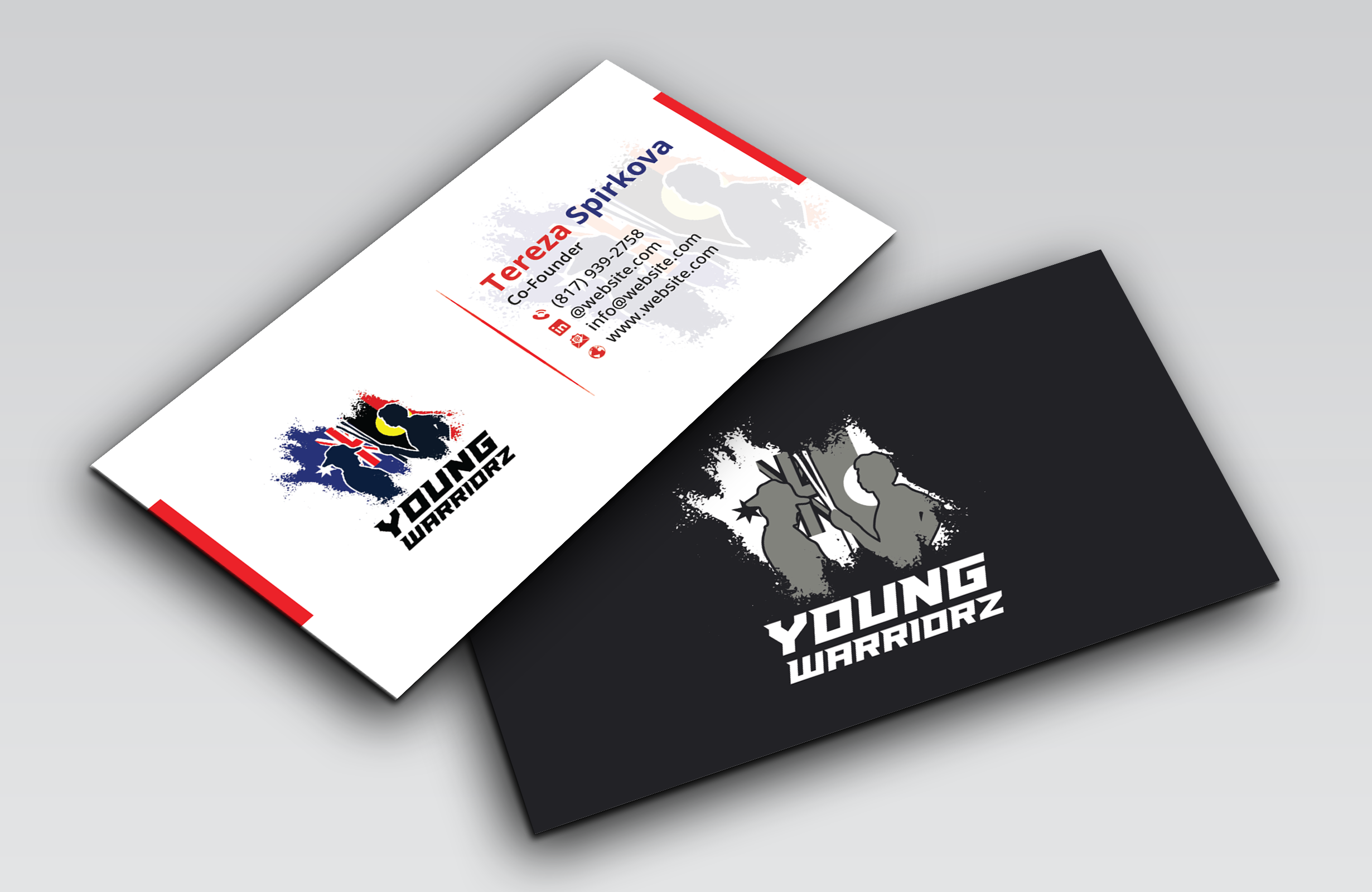 Business Card Design by DesignerShahadat for Young Warriorz | Design #32748724