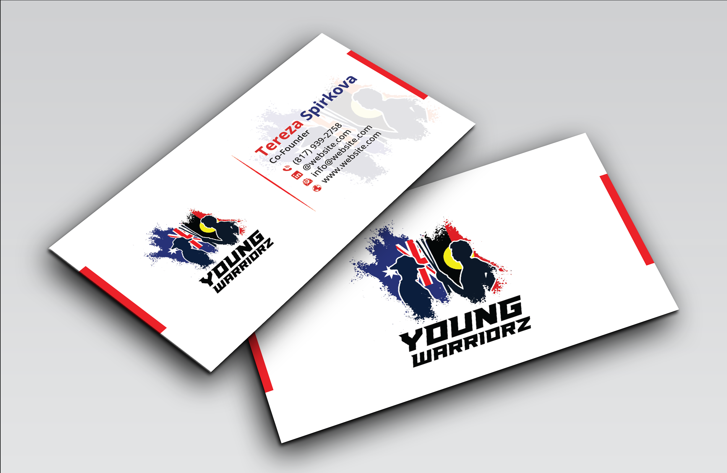 Business Card Design by DesignerShahadat for Young Warriorz | Design #32748725