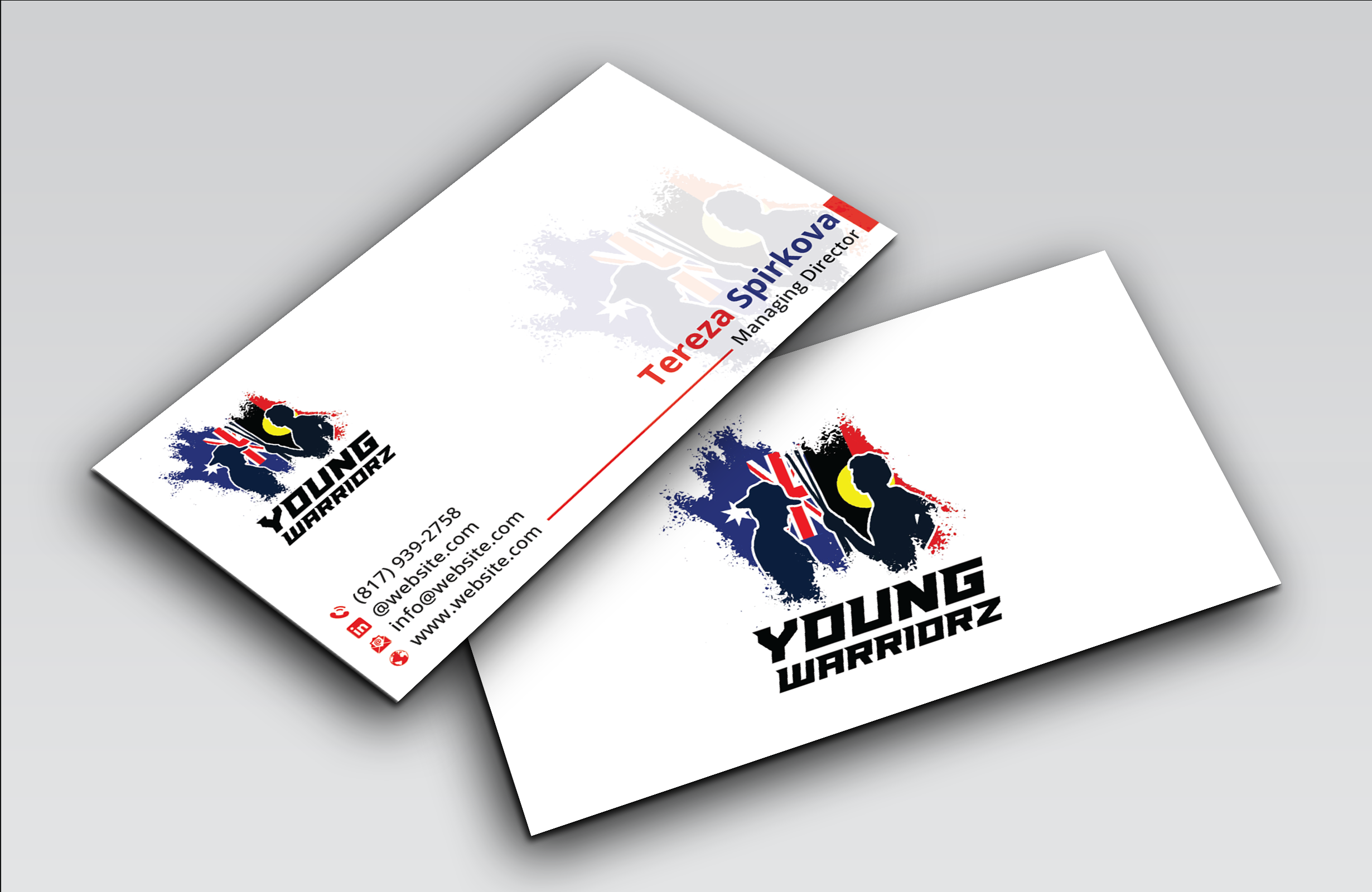 Business Card Design by DesignerShahadat for Young Warriorz | Design #32748834