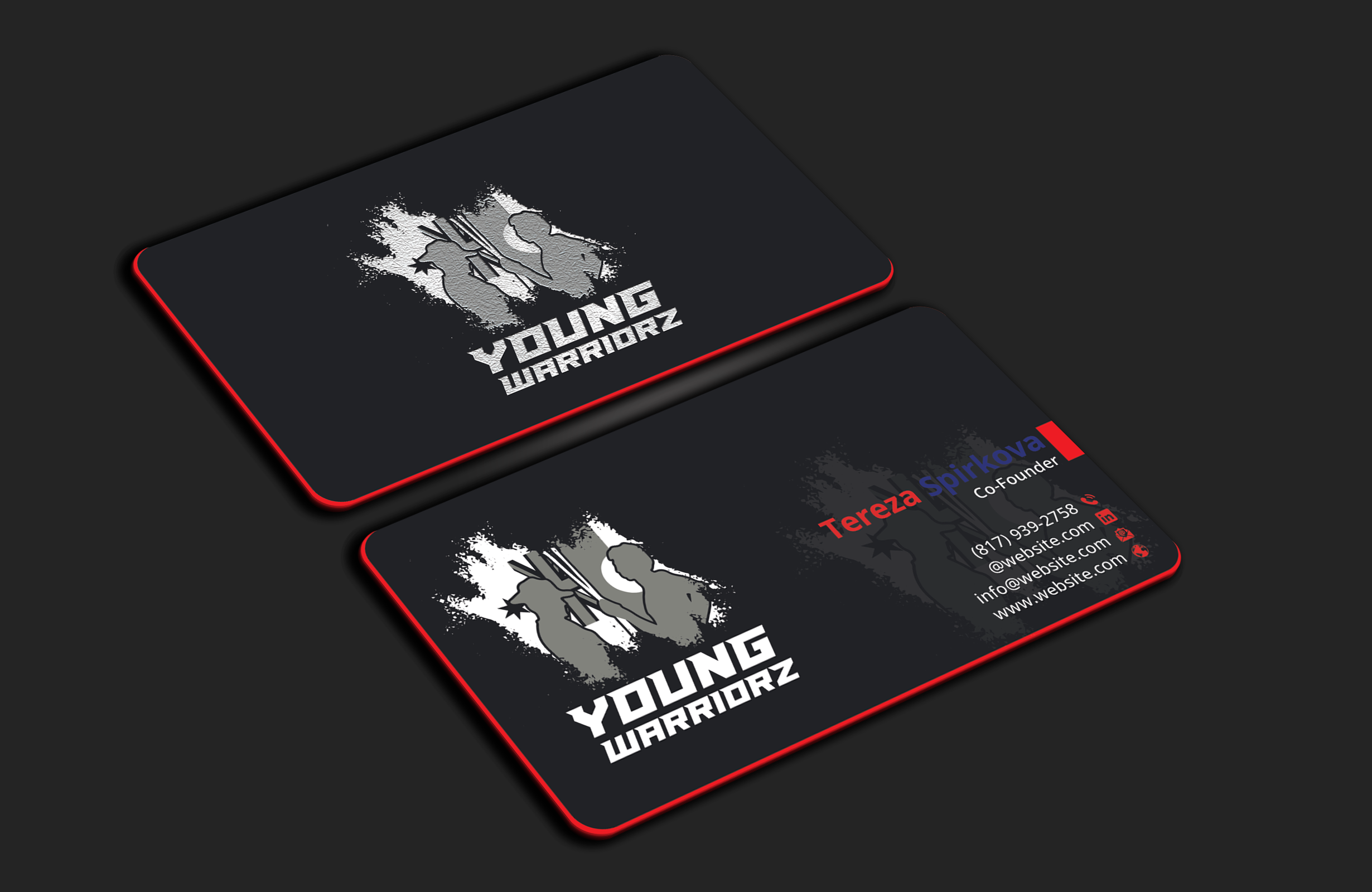 Business Card Design by DesignerShahadat for Young Warriorz | Design #32748835