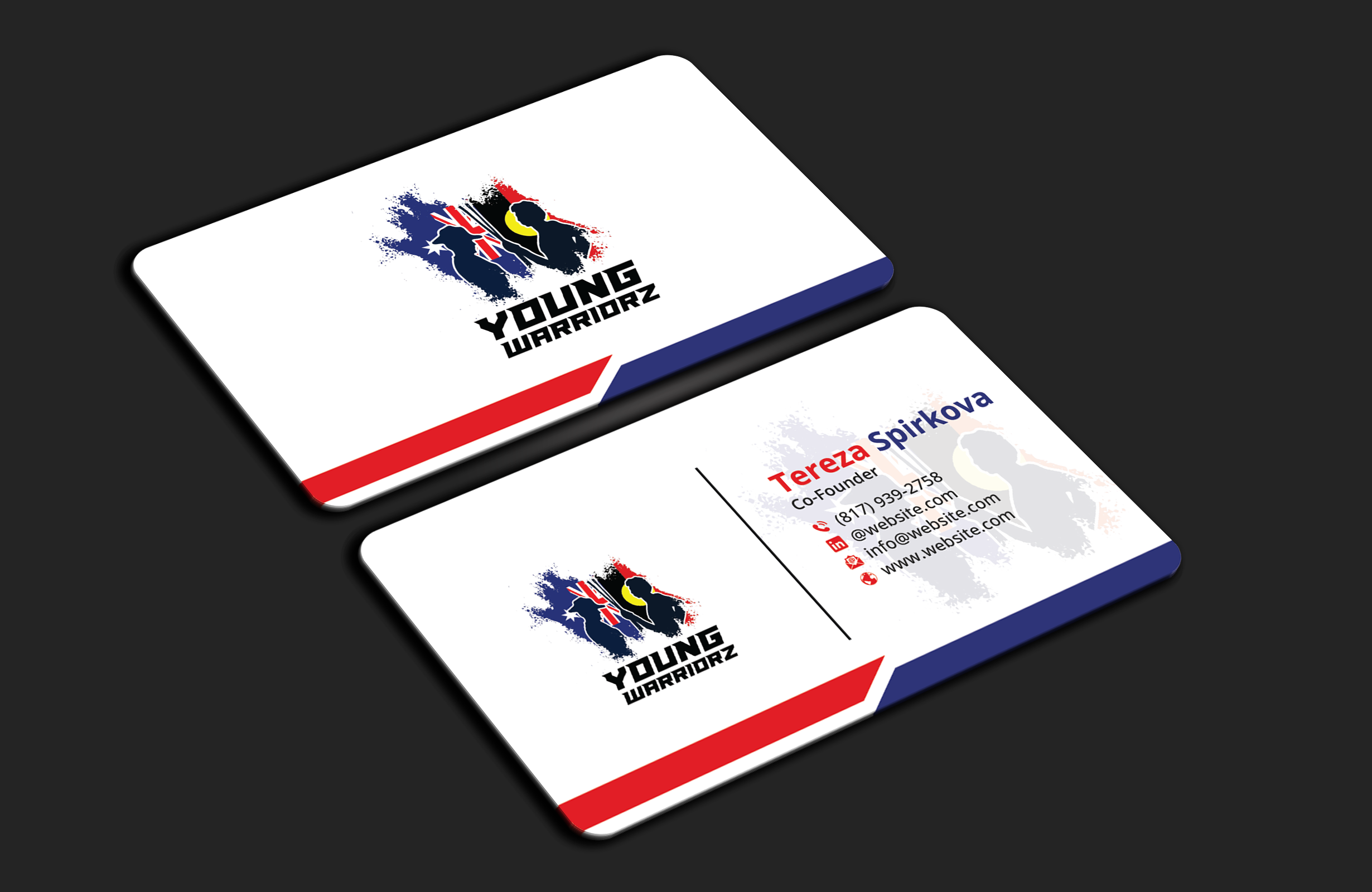 Business Card Design by DesignerShahadat for Young Warriorz | Design #32748838