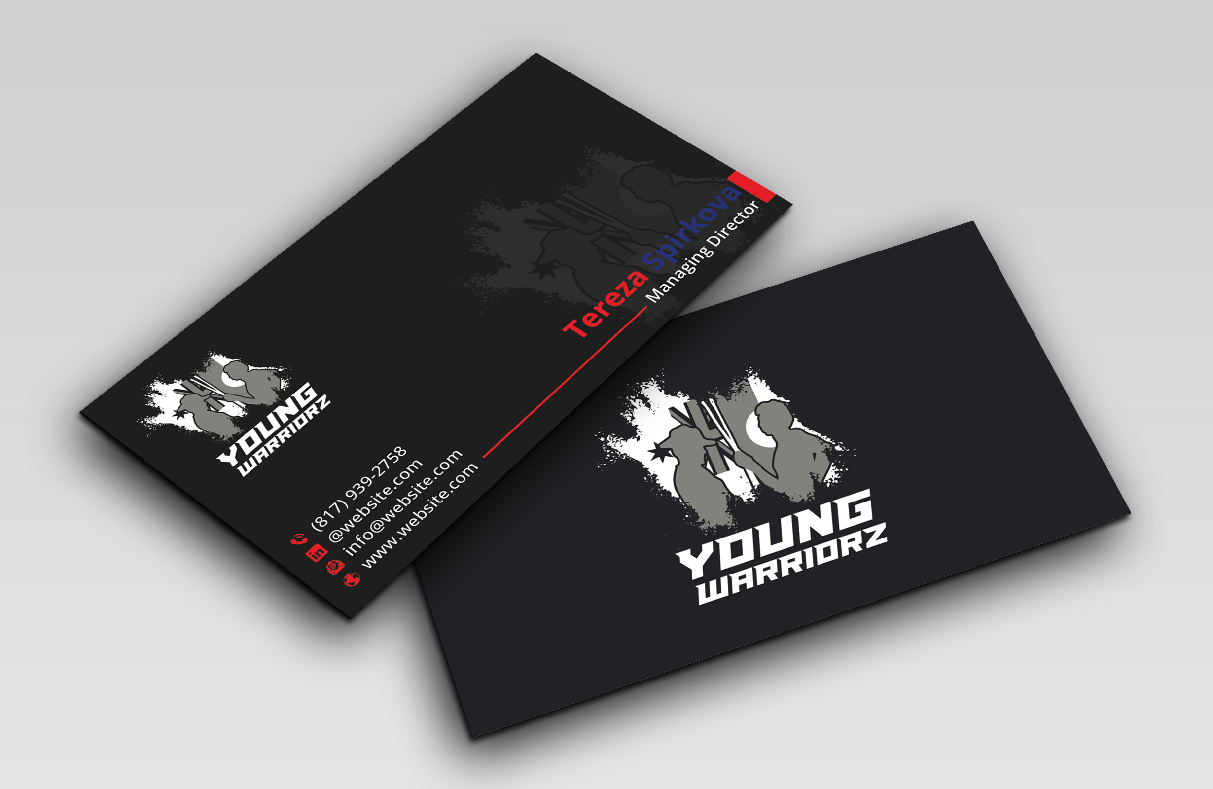 Business Card Design by DesignerShahadat for Young Warriorz | Design #32748840