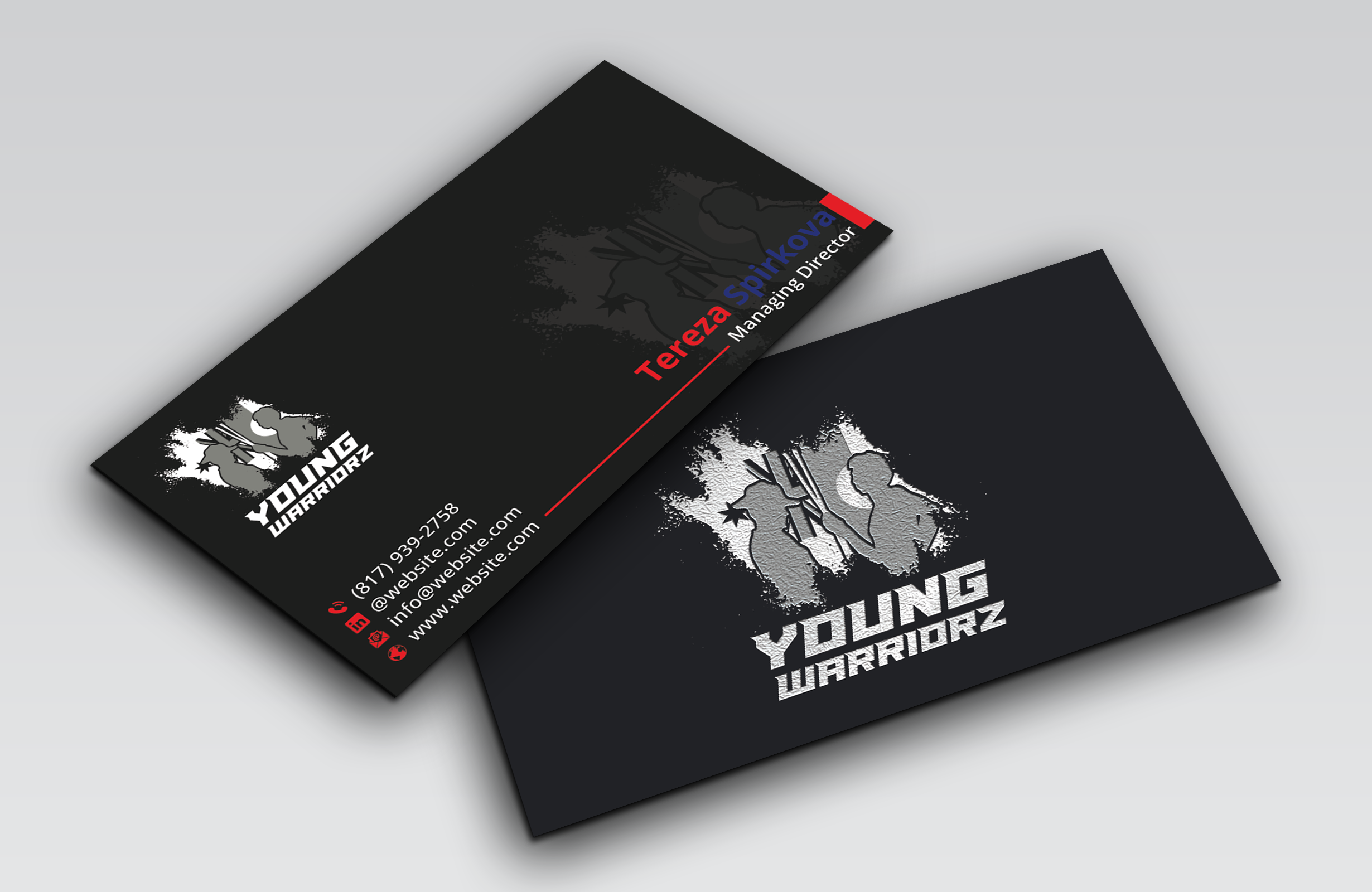 Business Card Design by DesignerShahadat for Young Warriorz | Design #32748841