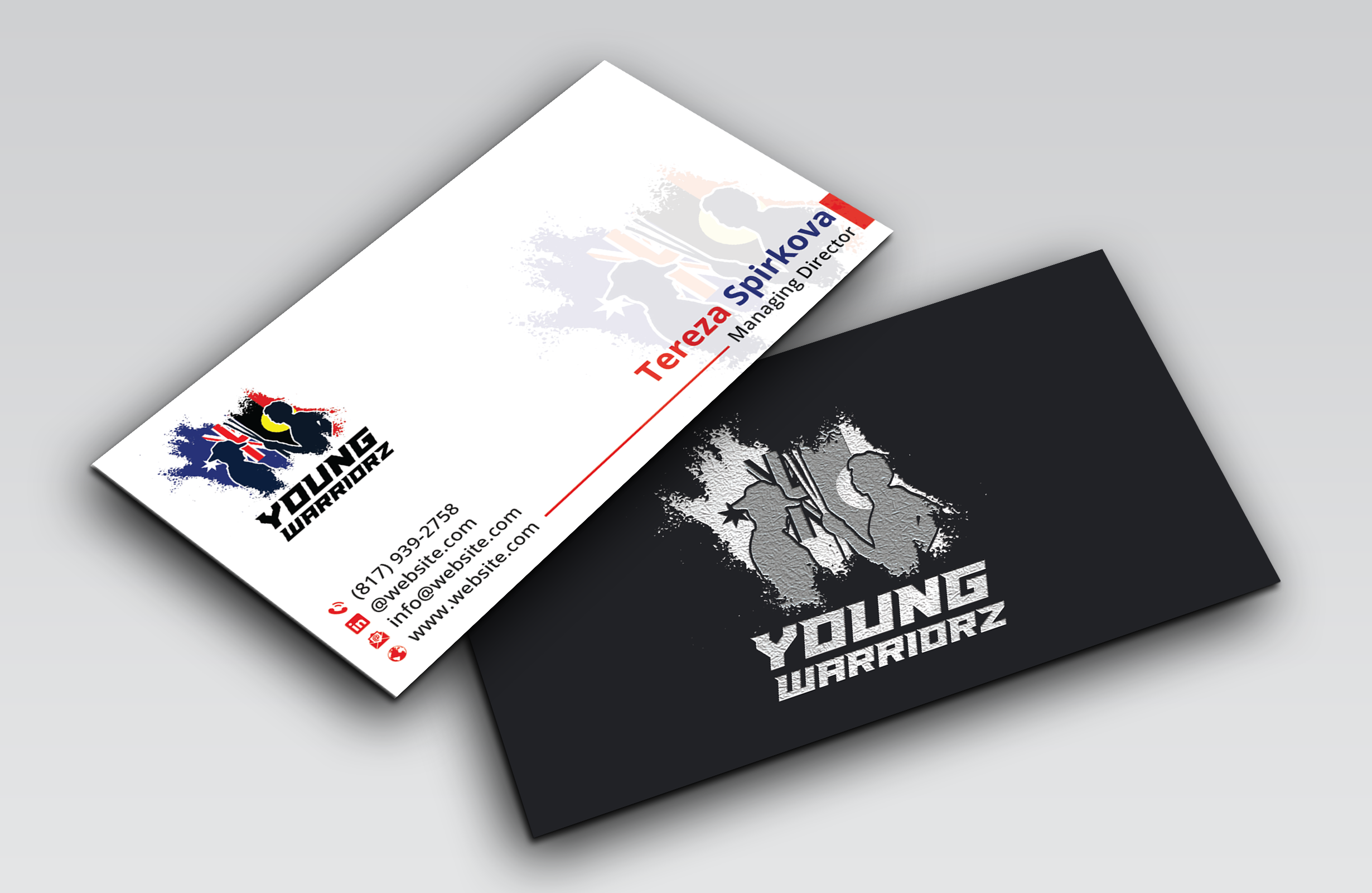 Business Card Design by DesignerShahadat for Young Warriorz | Design #32748842