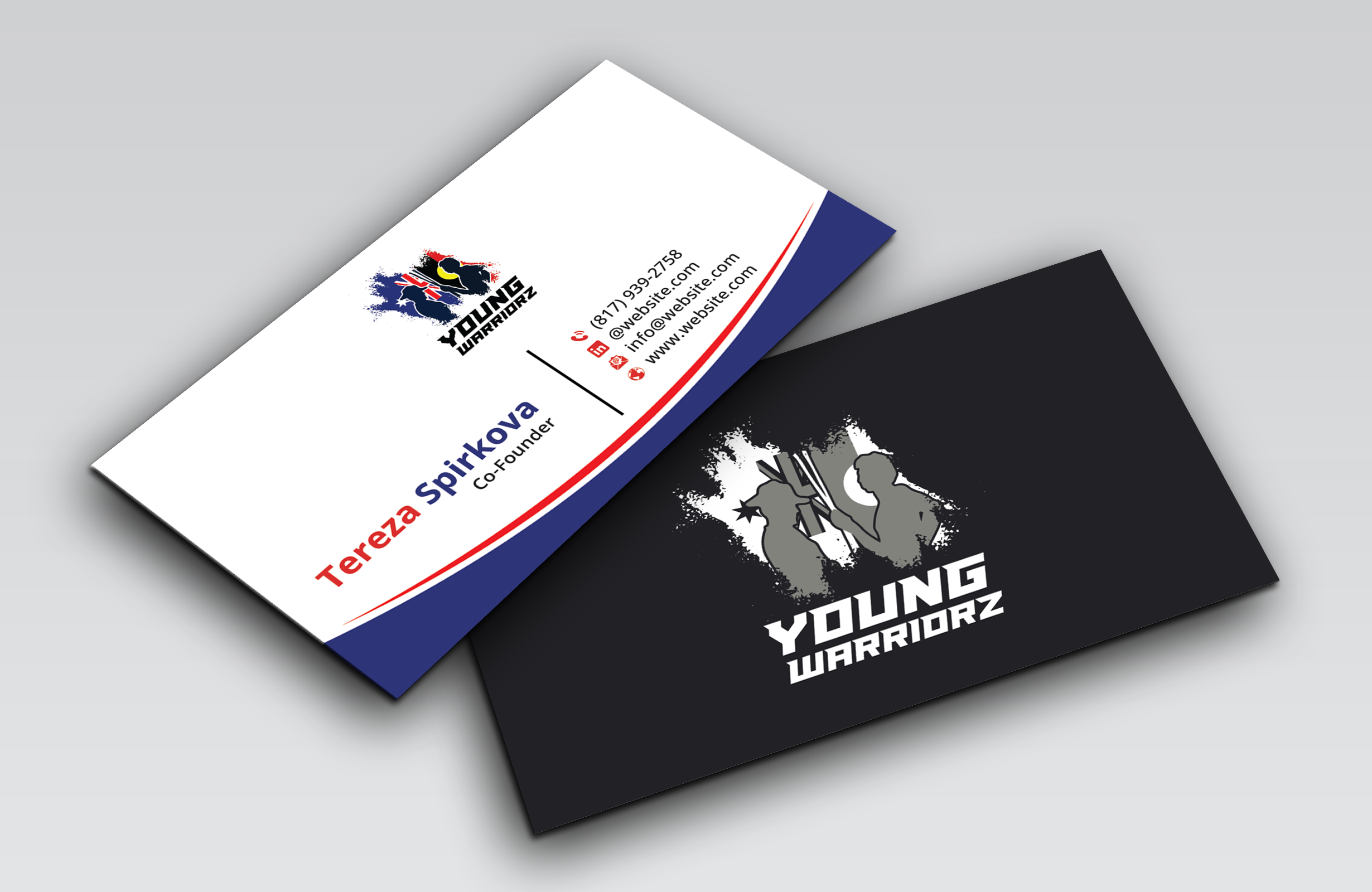 Business Card Design by DesignerShahadat for Young Warriorz | Design #32748869