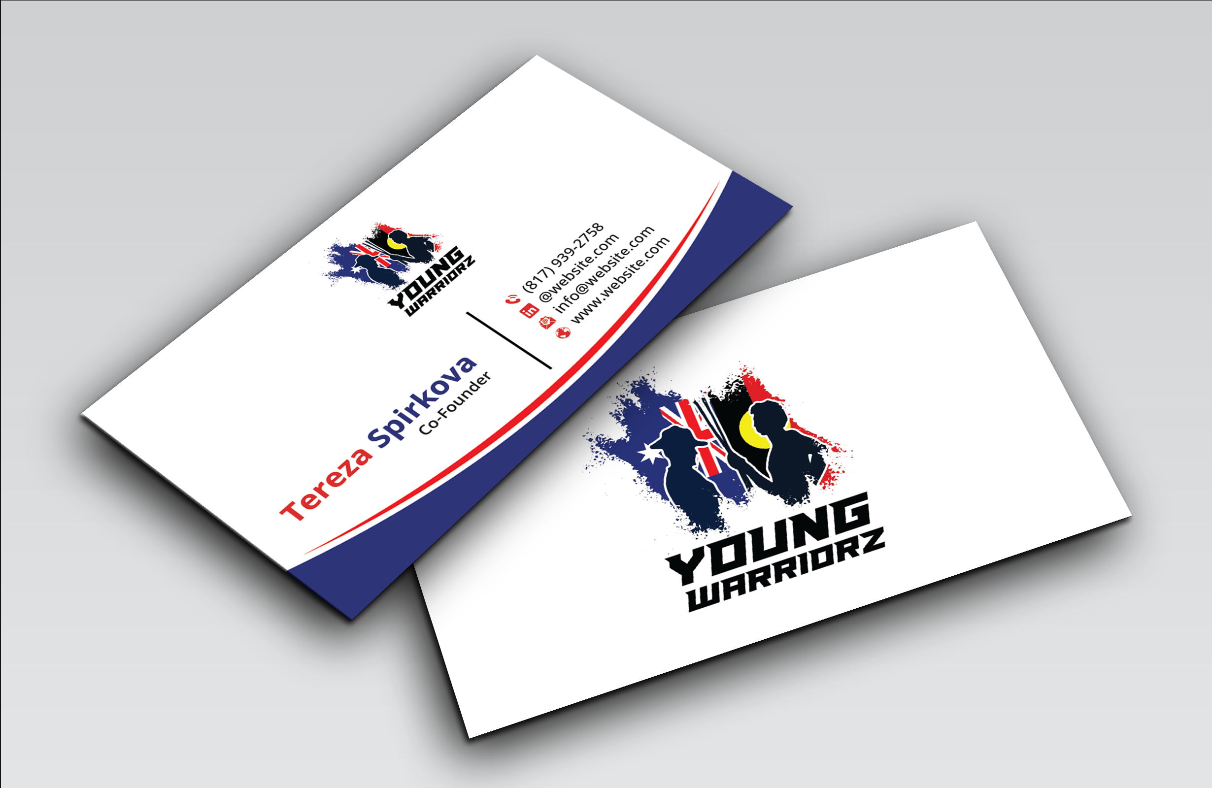 Business Card Design by DesignerShahadat for Young Warriorz | Design #32748871