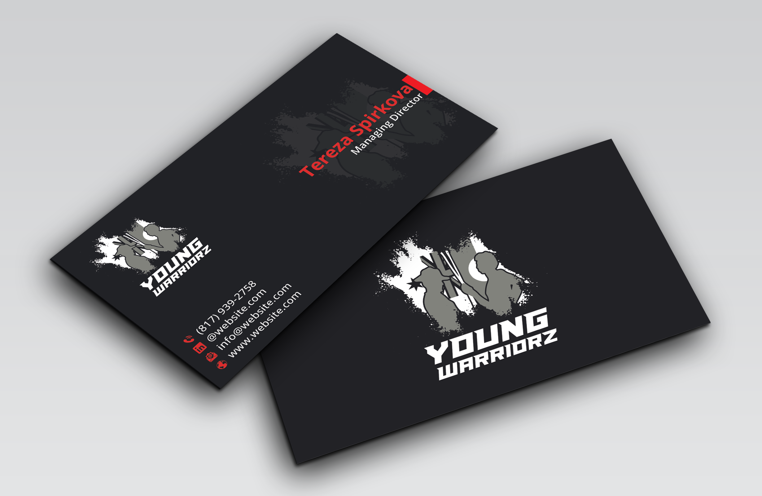 Business Card Design by DesignerShahadat for Young Warriorz | Design #32748884